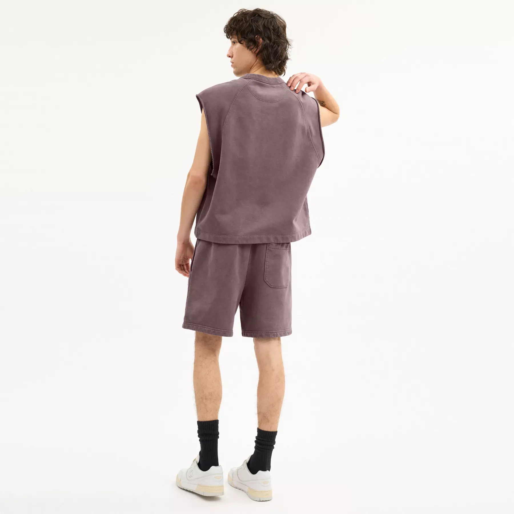 COACH Garment Dye Pull On Shorts Purpur COACH Garment Dye Pull On Shorts Purpur
