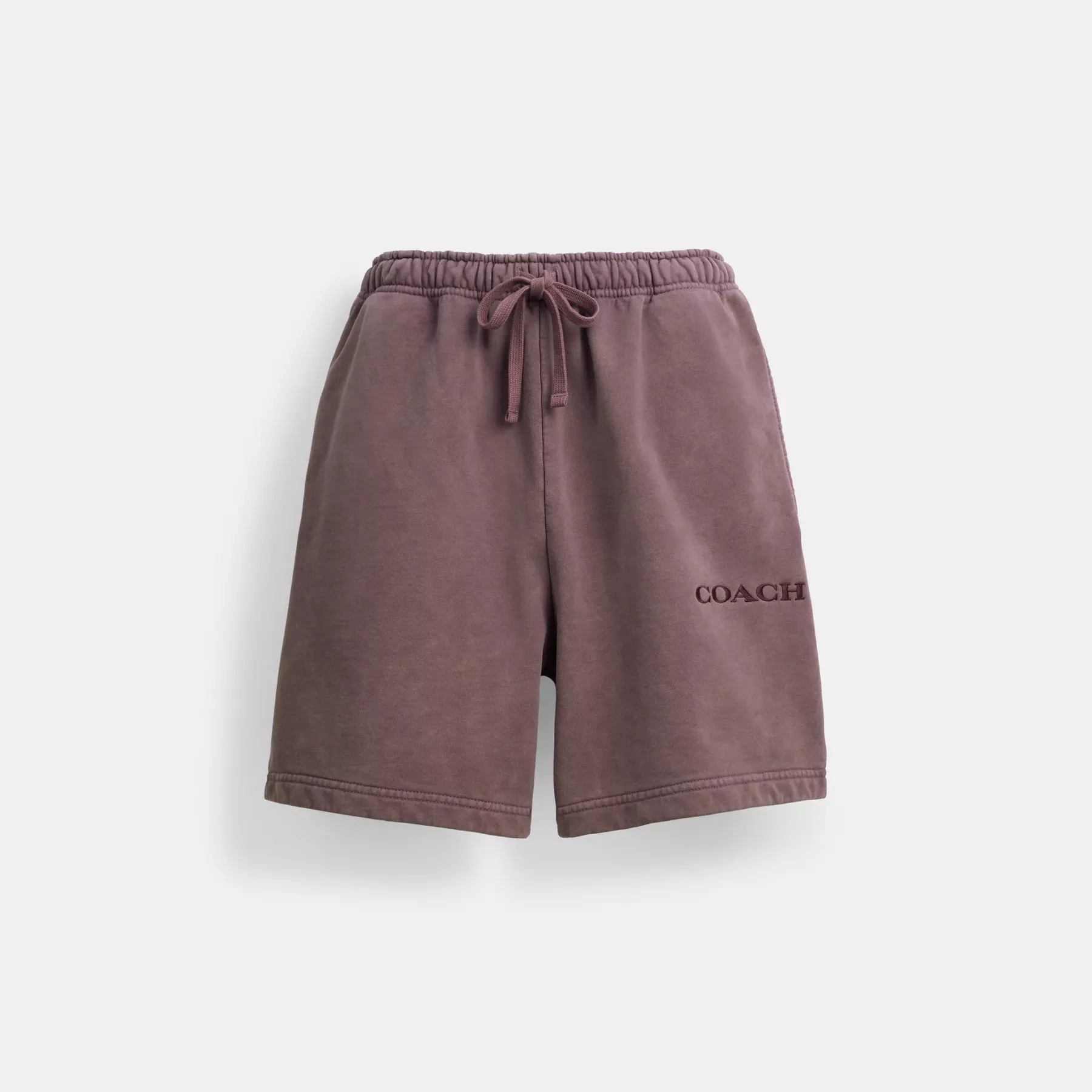 COACH Garment Dye Pull On Shorts Purpur