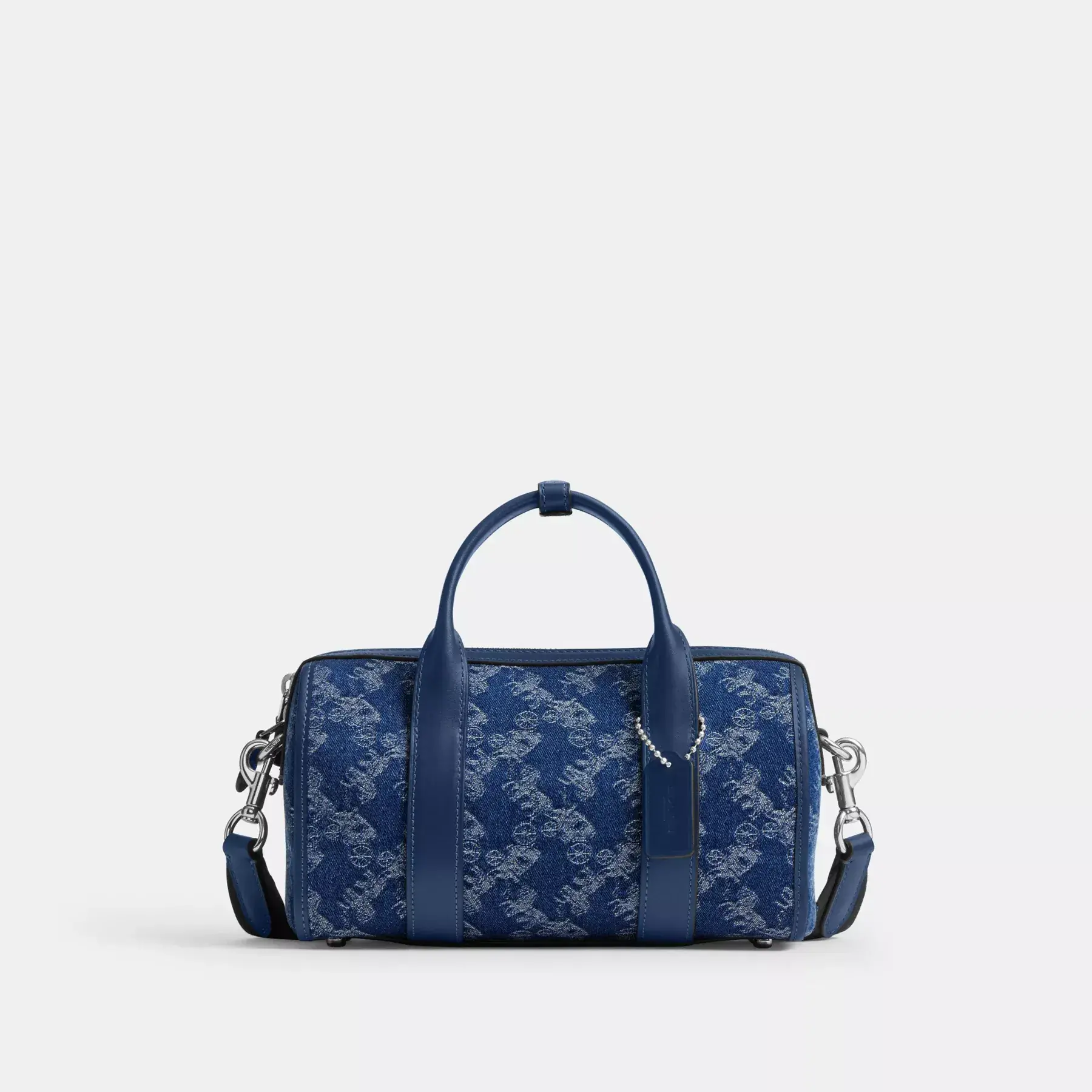 COACH Gotham Duffle Bag 24 Med Häst och vagn tryck Djupblå