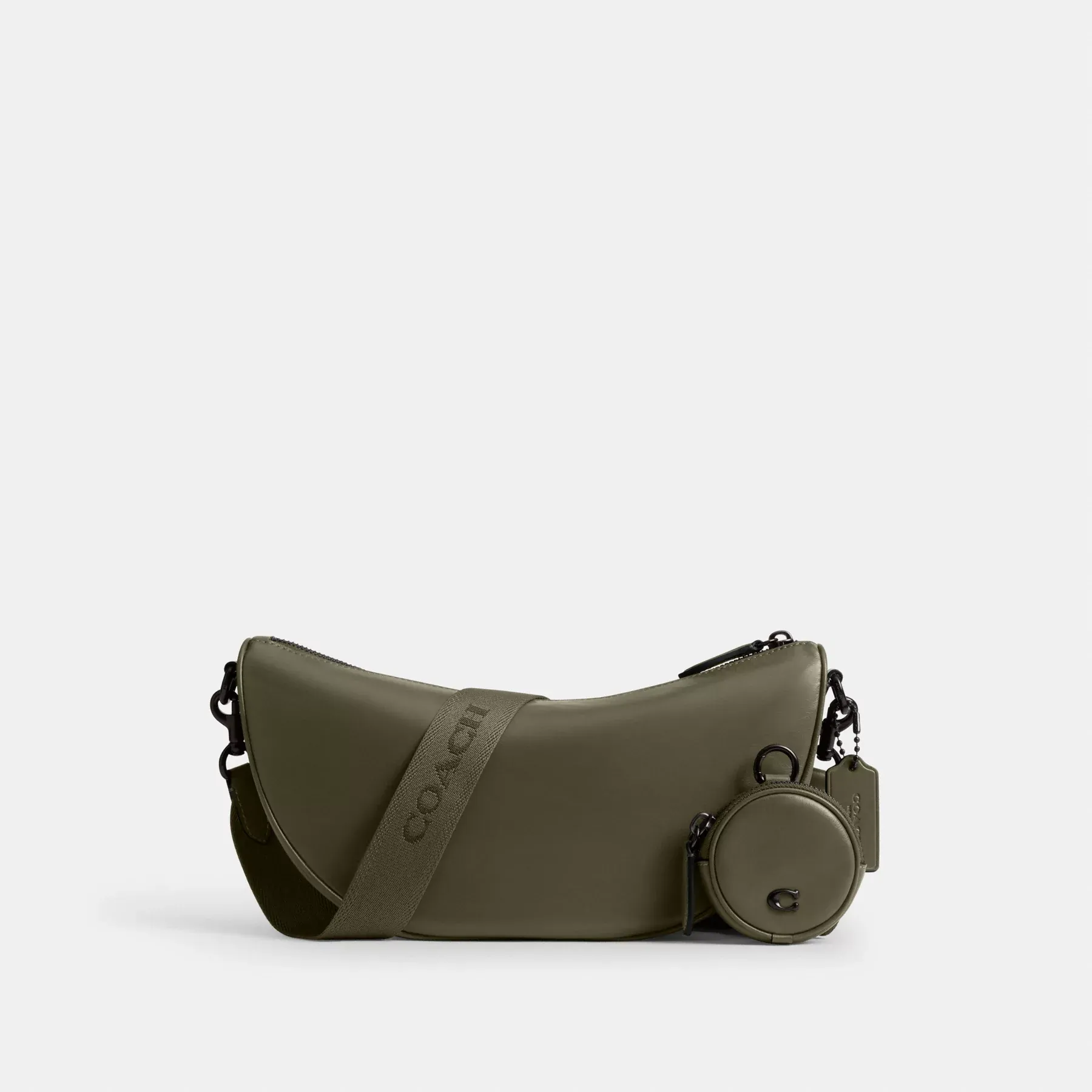 COACH Hall Soft Sling Bag Army Green