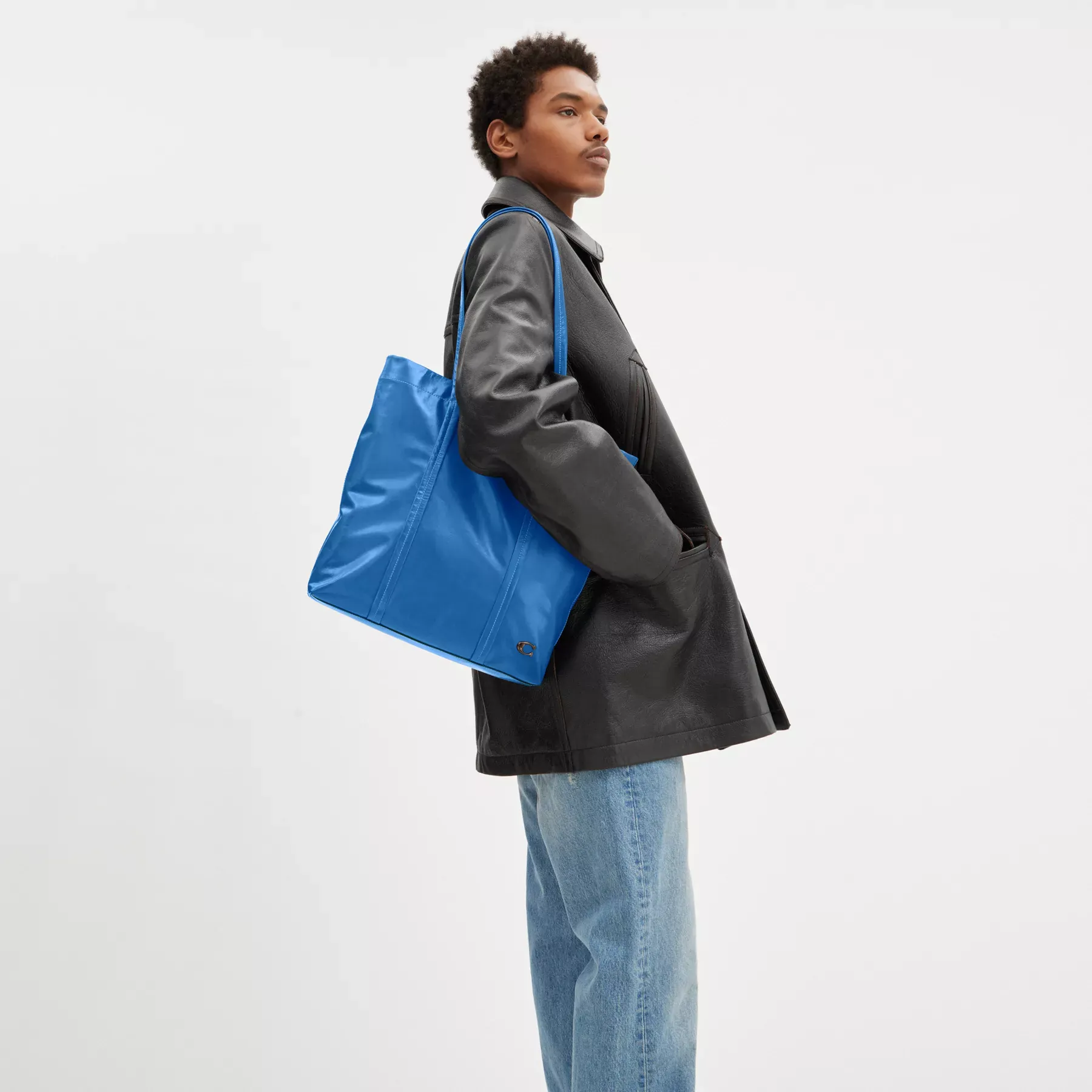 COACH Hall Tote Bag 33 Blåbär COACH Hall Tote Bag 33 Blåbär