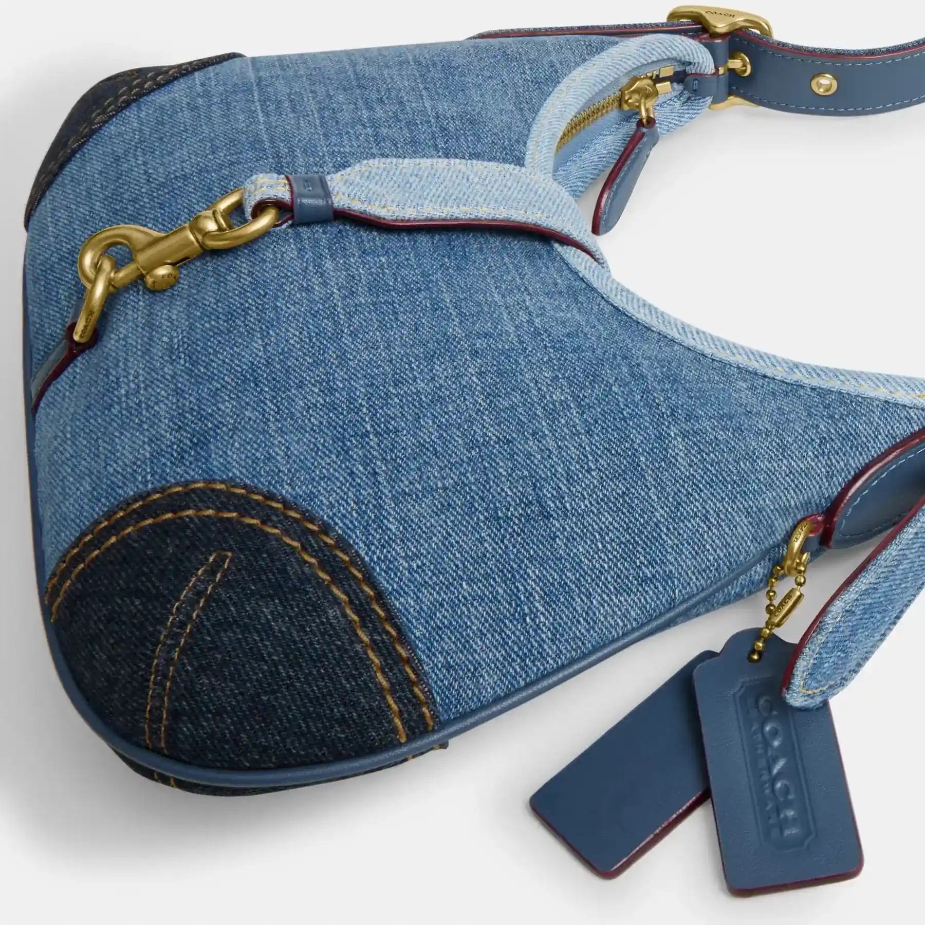 COACH Hamptons Hobo Bag Blå COACH Hamptons Hobo Bag Blå