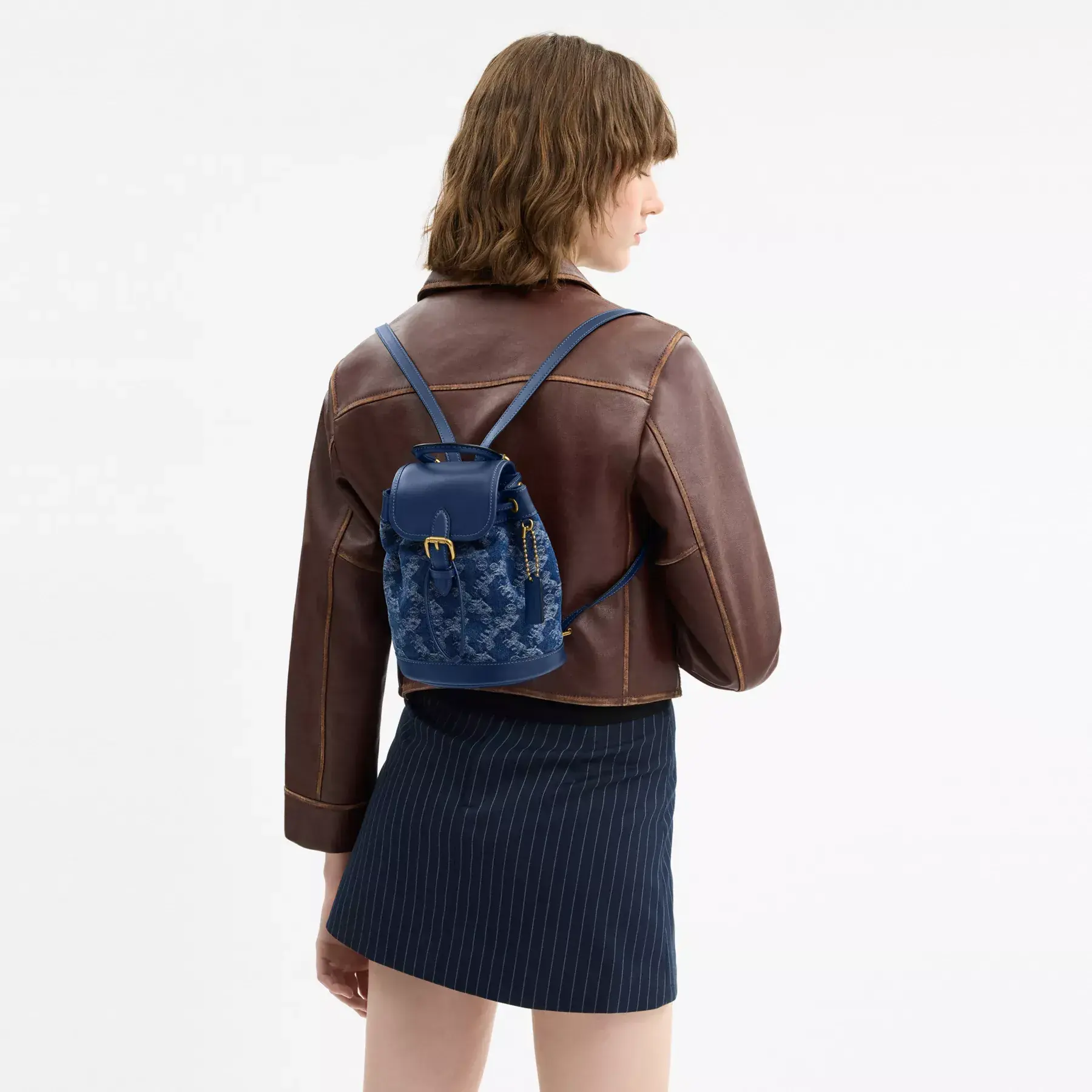 COACH Harper Ryggsäck Med Häst Och Vagn Tryck Deep Blue Multi COACH Harper Ryggsäck Med Häst Och Vagn Tryck Deep Blue Multi
