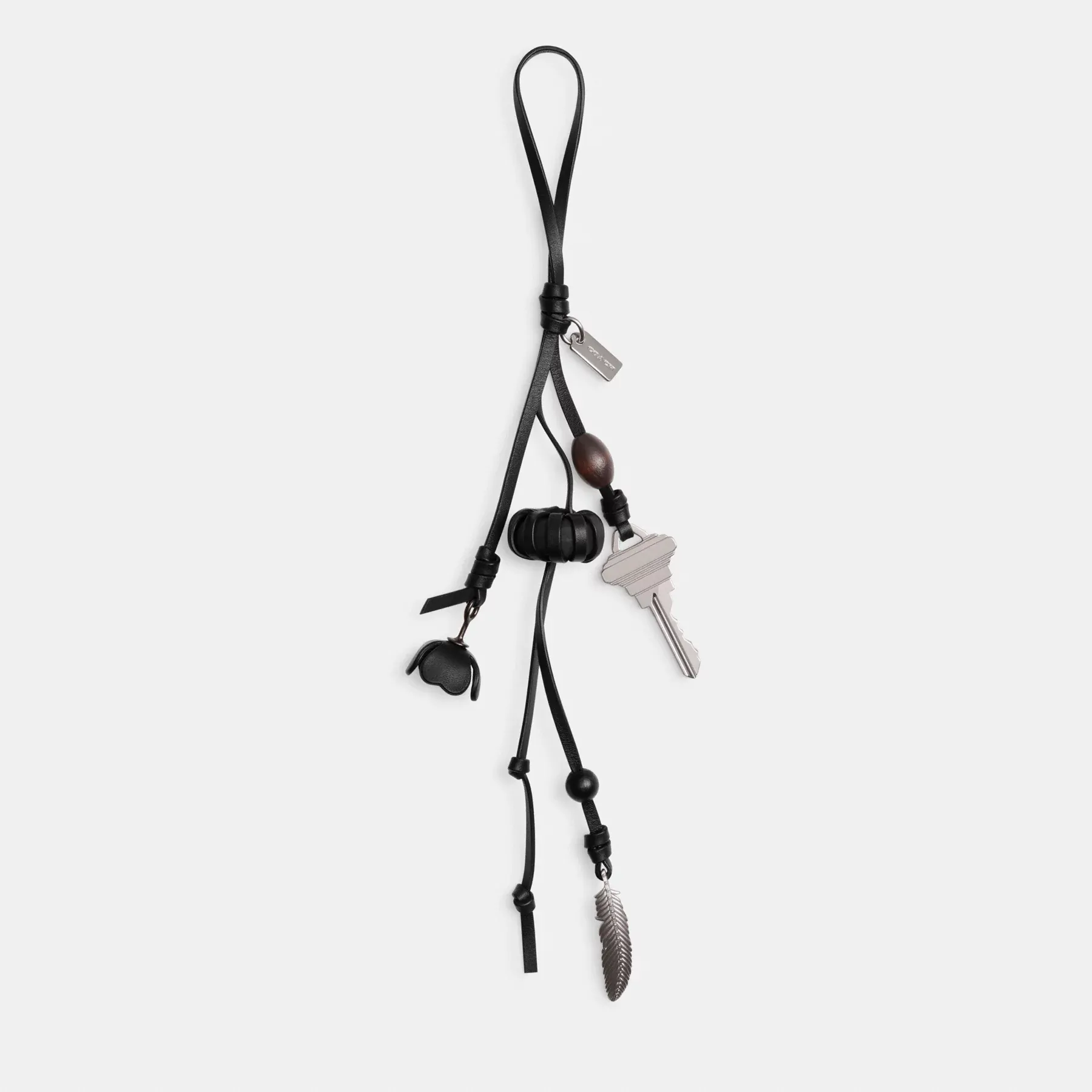 COACH Heritage Bag Charm Svart
