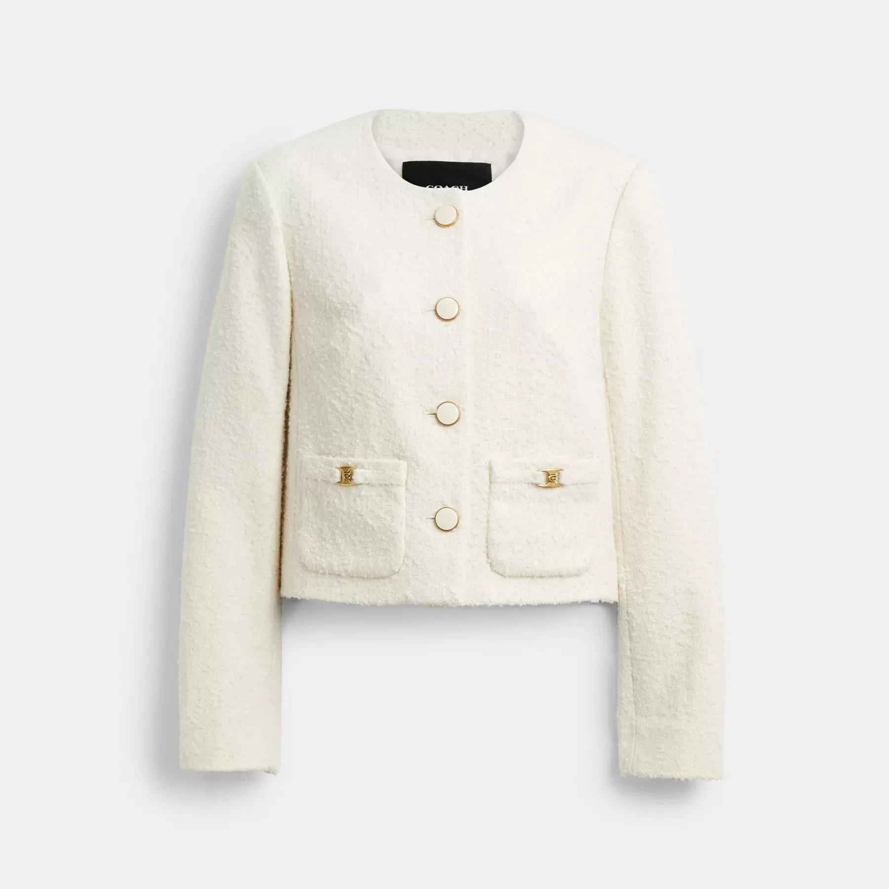 COACH Heritage C Boucle Jacka Grädde