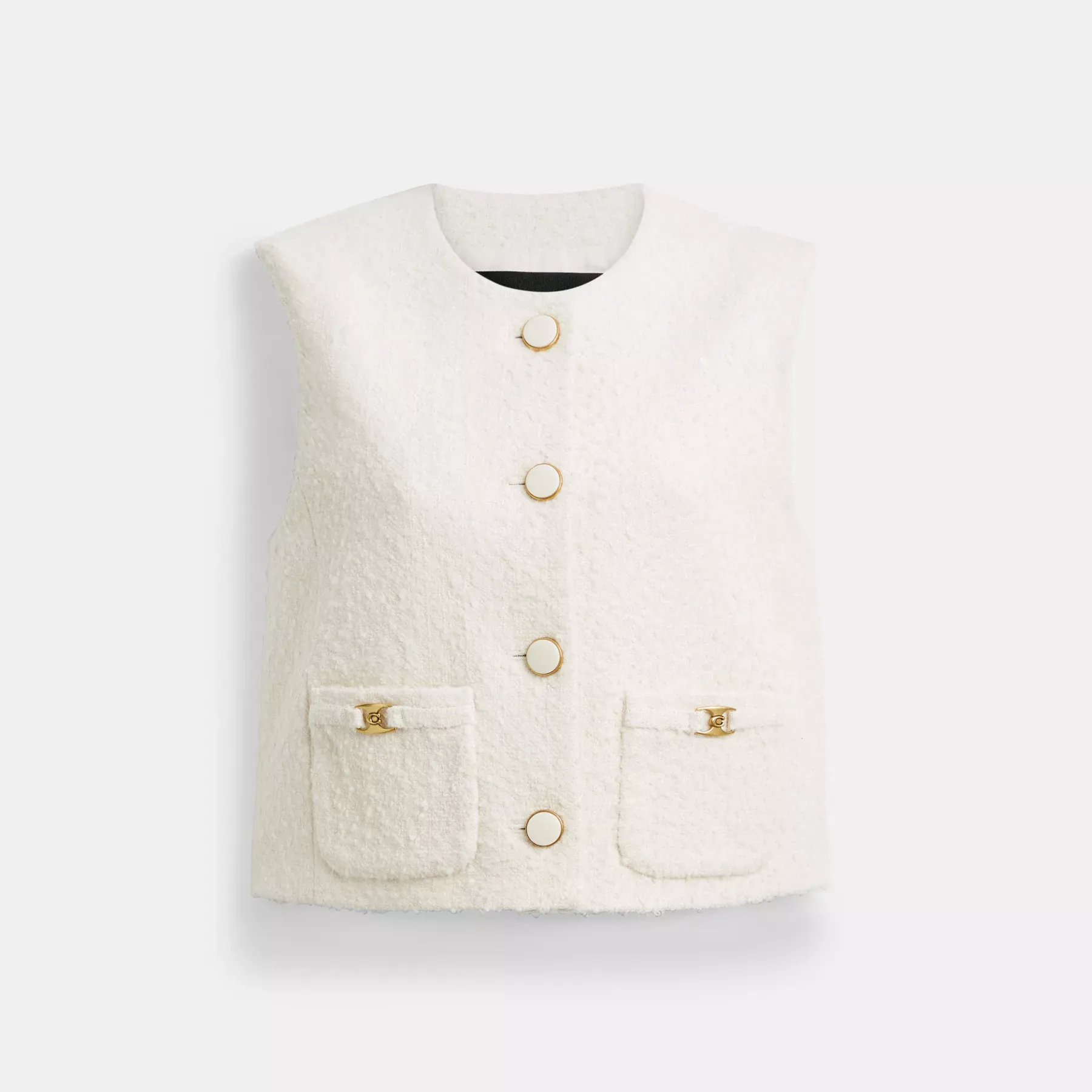COACH Heritage C Boucle Väst Grädde
