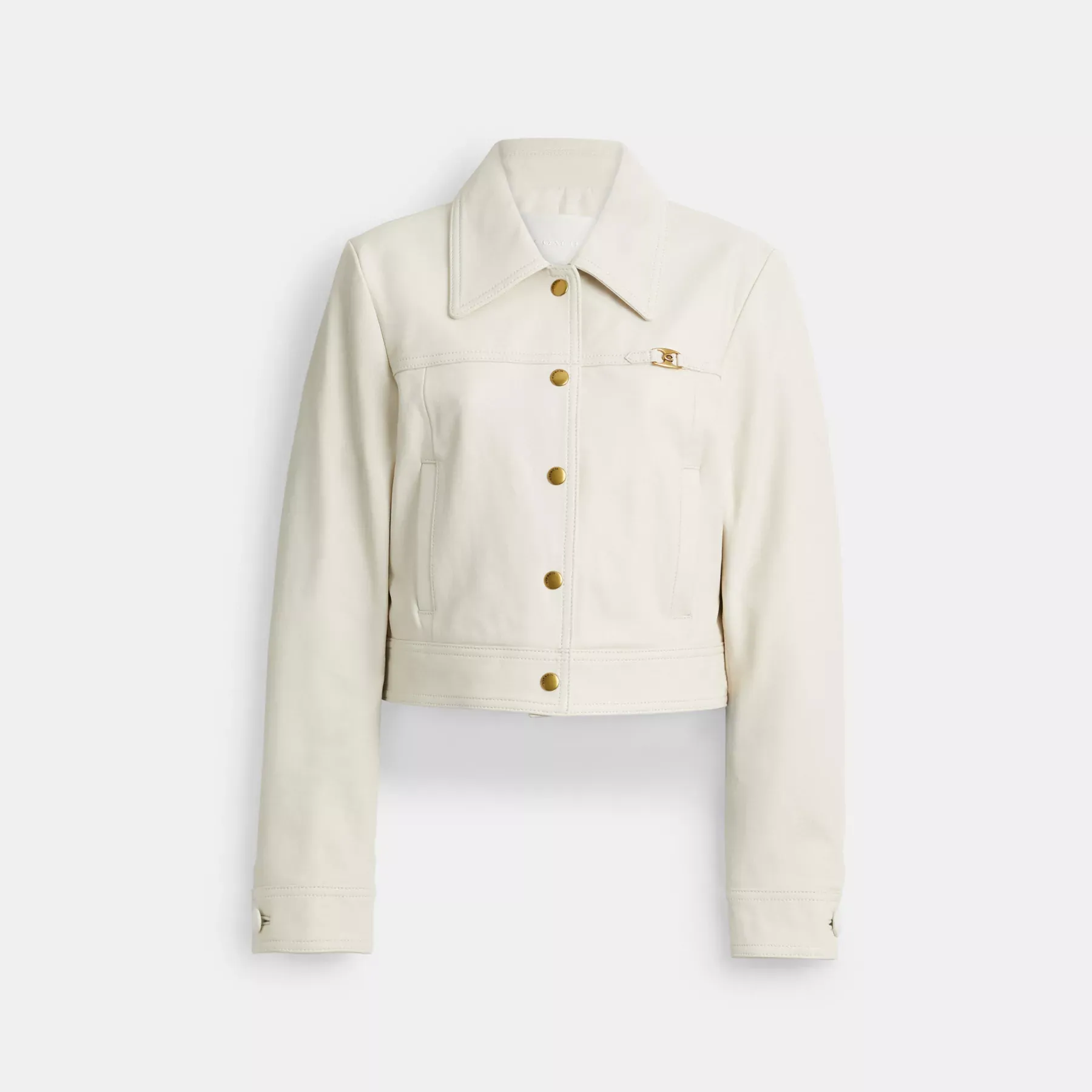 COACH Heritage C Shrunken Jacket Vit