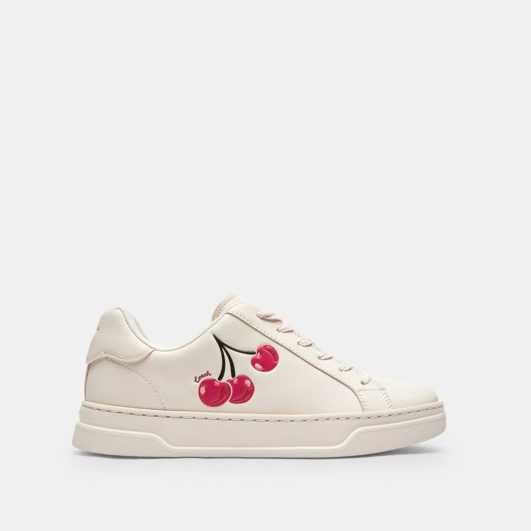 COACH High Line Sneaker Med Cherry Print Chalk Multi