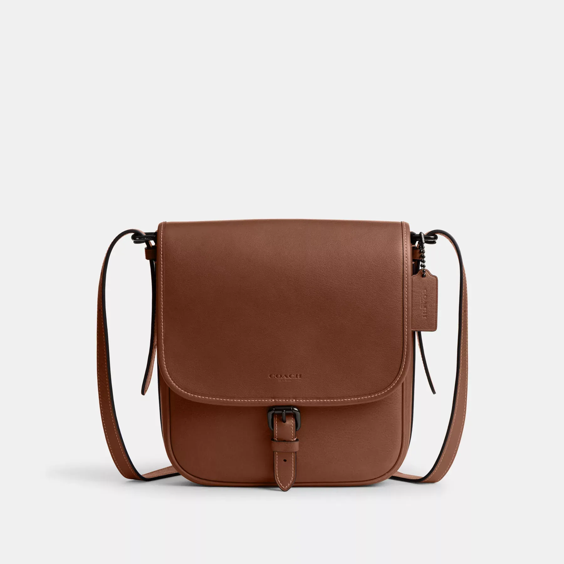 COACH Hitch Flap Crossbody-väska Redwood