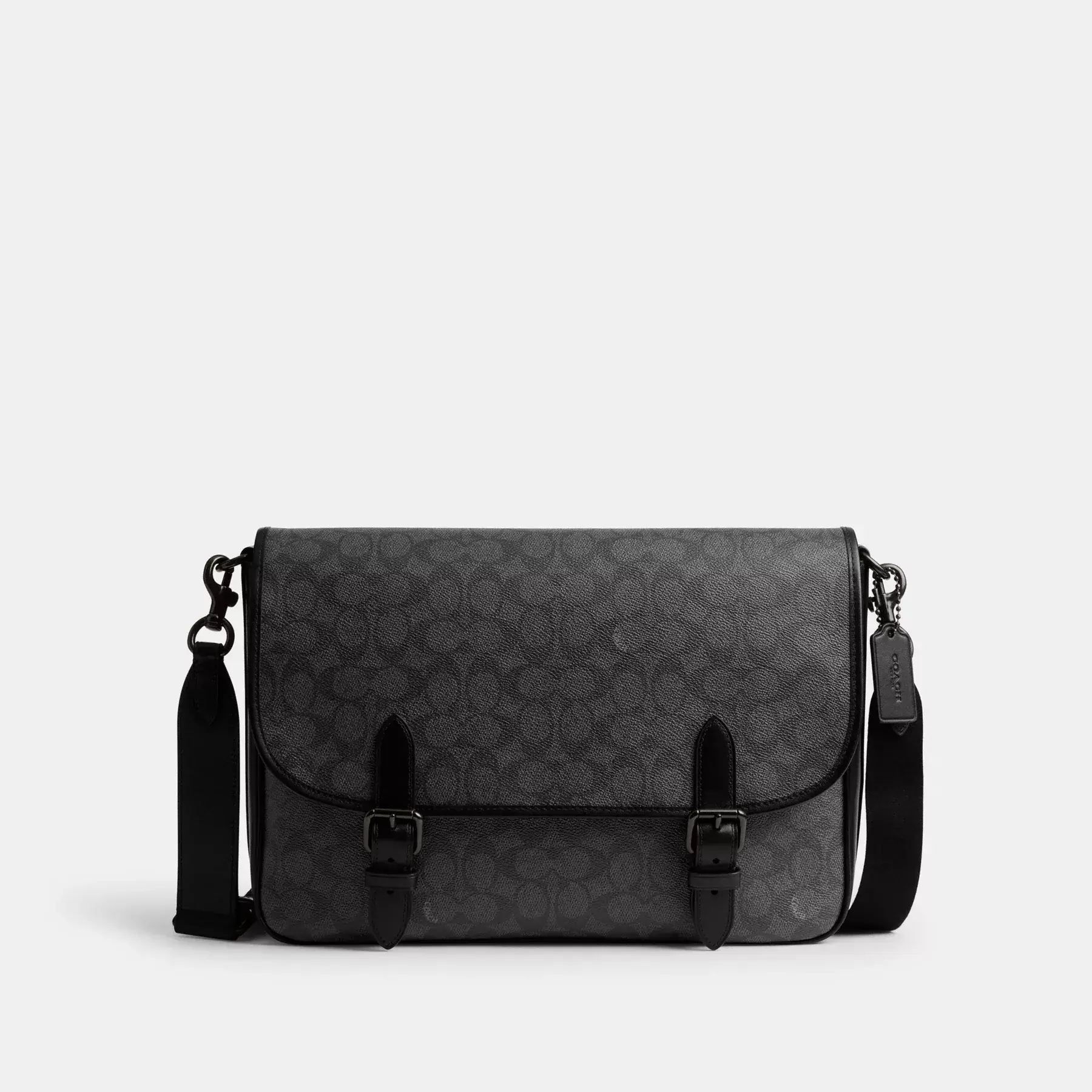 COACH Hitch Messenger Bag I Signature Canvas Kol