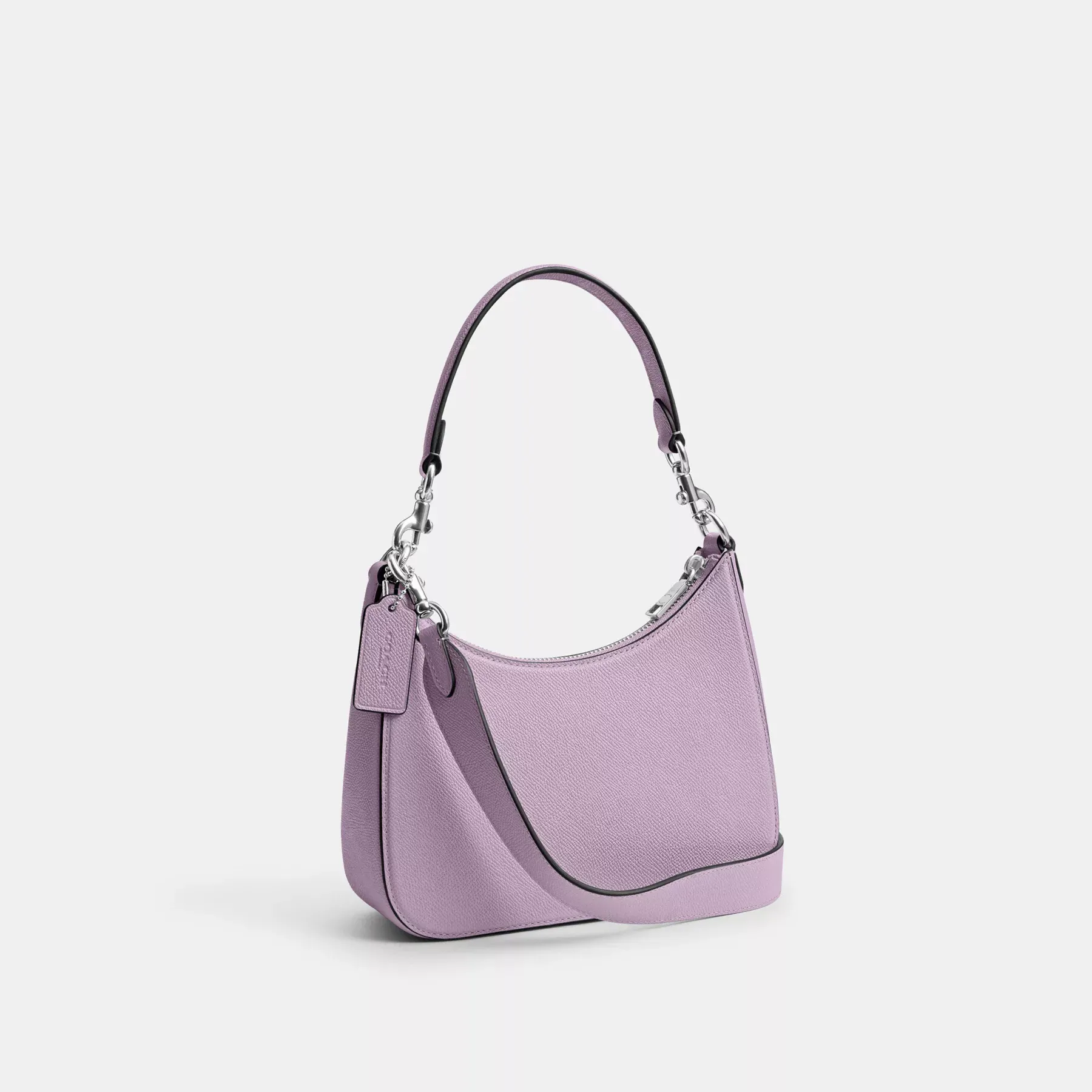 COACH Hobo Crossbody-väska med signaturduk Mjuk lila