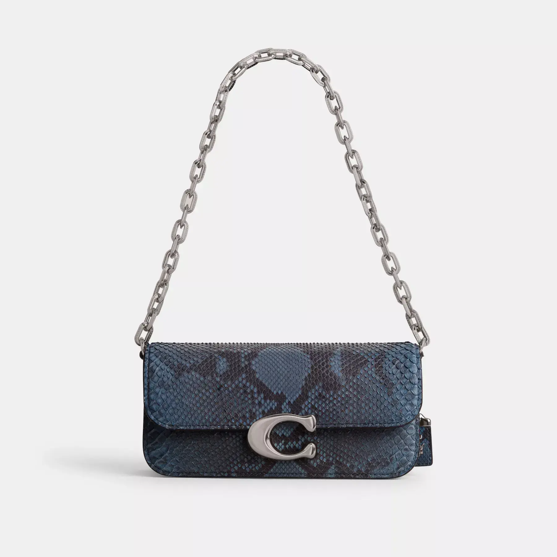 COACH Idolväska 23 i Python Denim COACH Idolväska 23 i Python Denim