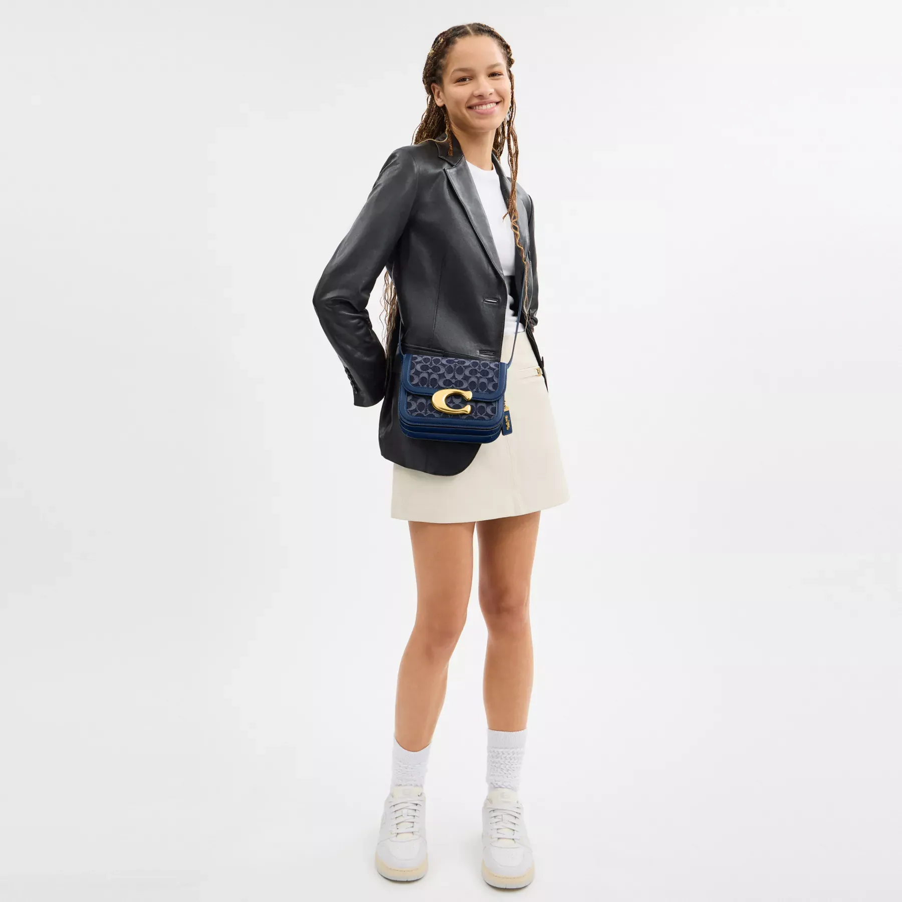 COACH Idolväska I Signatur Denim Deep Blue Multi COACH Idolväska I Signatur Denim Deep Blue Multi