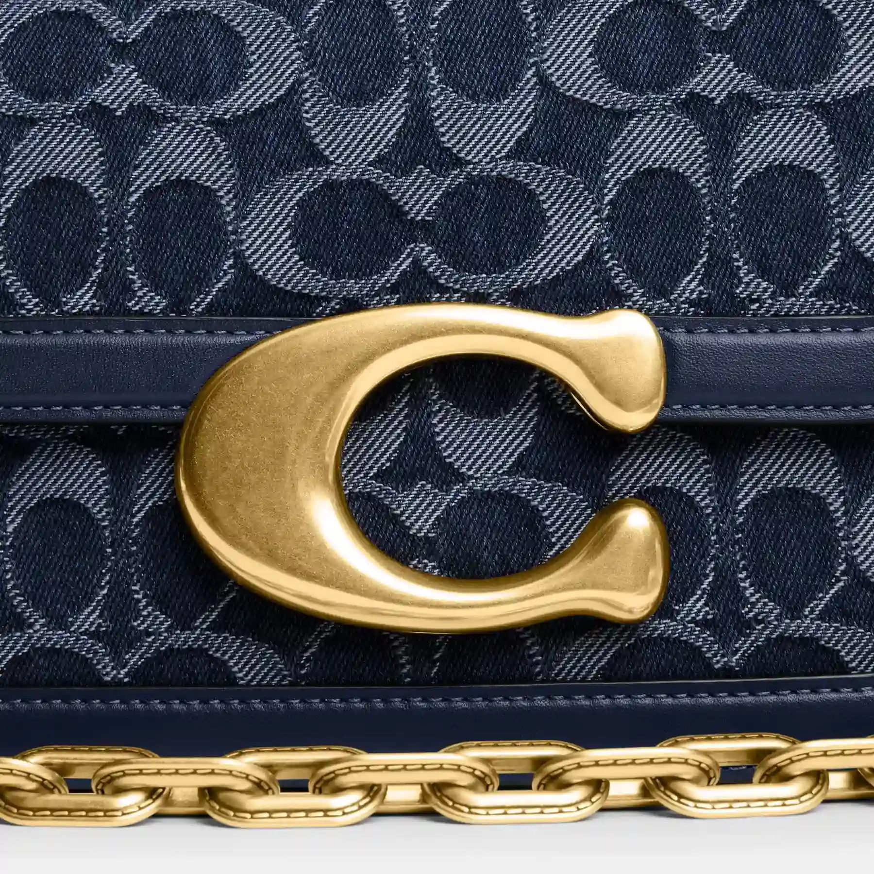 COACH Idolväska I Signatur Denim Deep Blue Multi COACH Idolväska I Signatur Denim Deep Blue Multi
