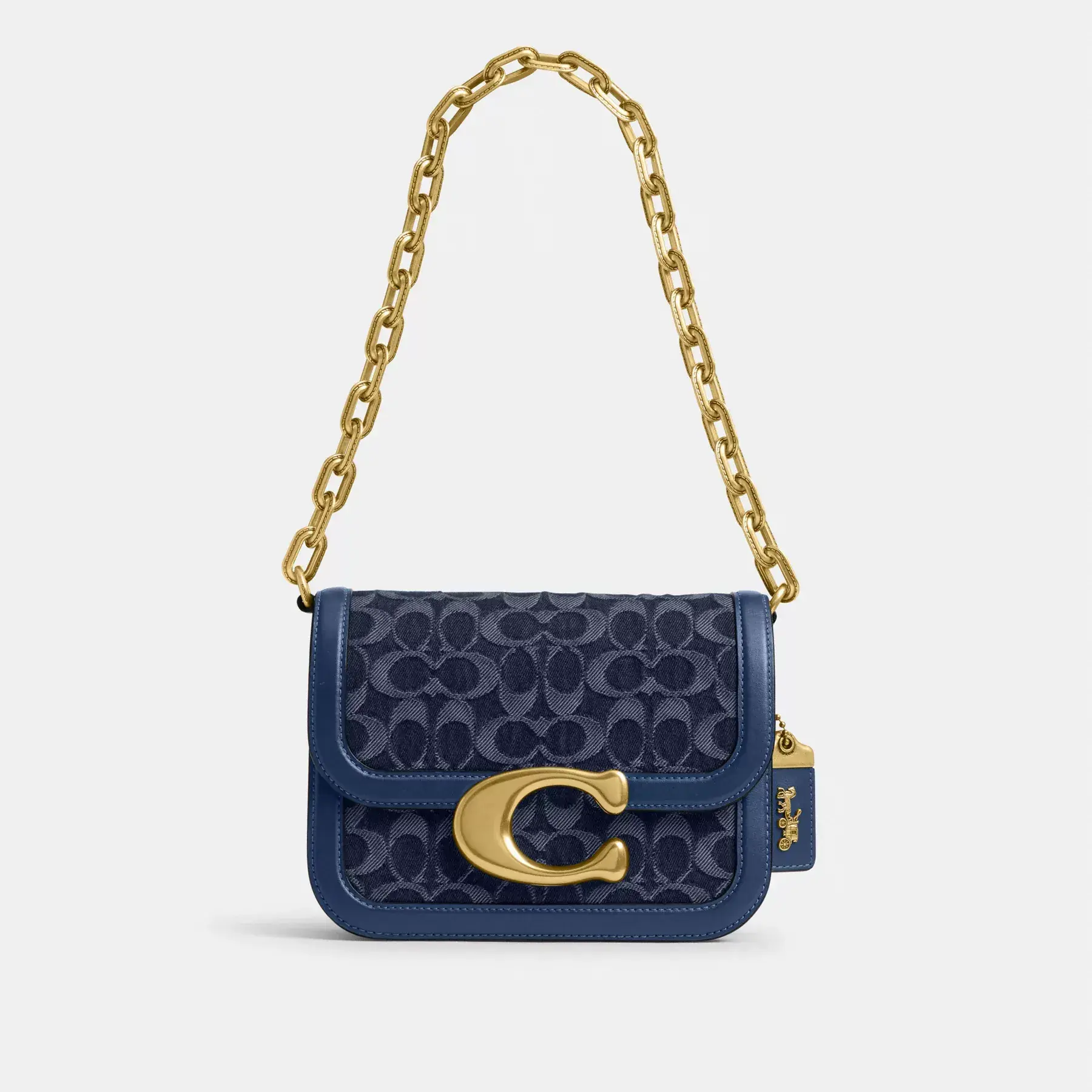 COACH Idolväska I Signatur Denim Deep Blue Multi COACH Idolväska I Signatur Denim Deep Blue Multi