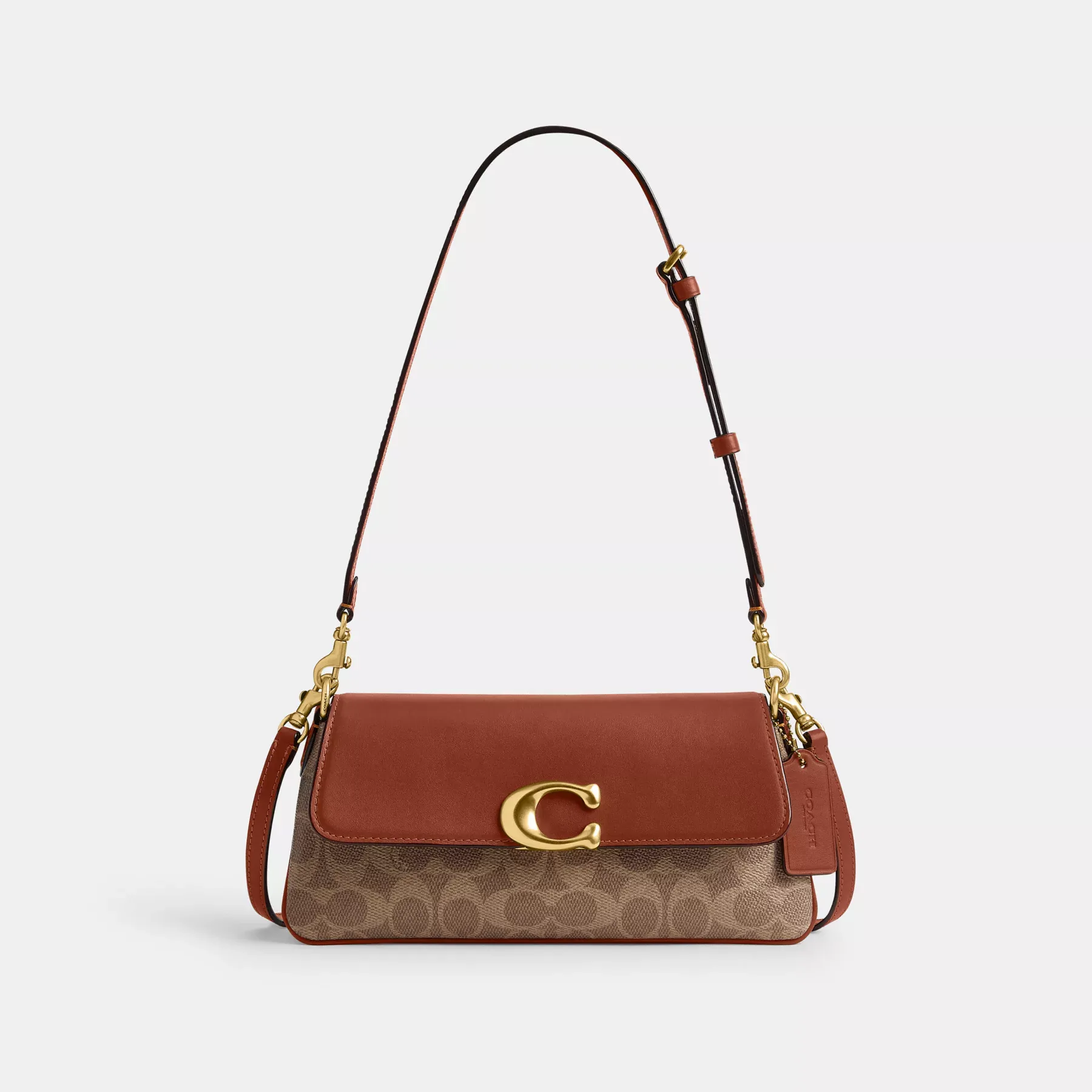 COACH Jet axelväska i signatur canvas Tan Caramel COACH Jet axelväska i signatur canvas Tan Caramel