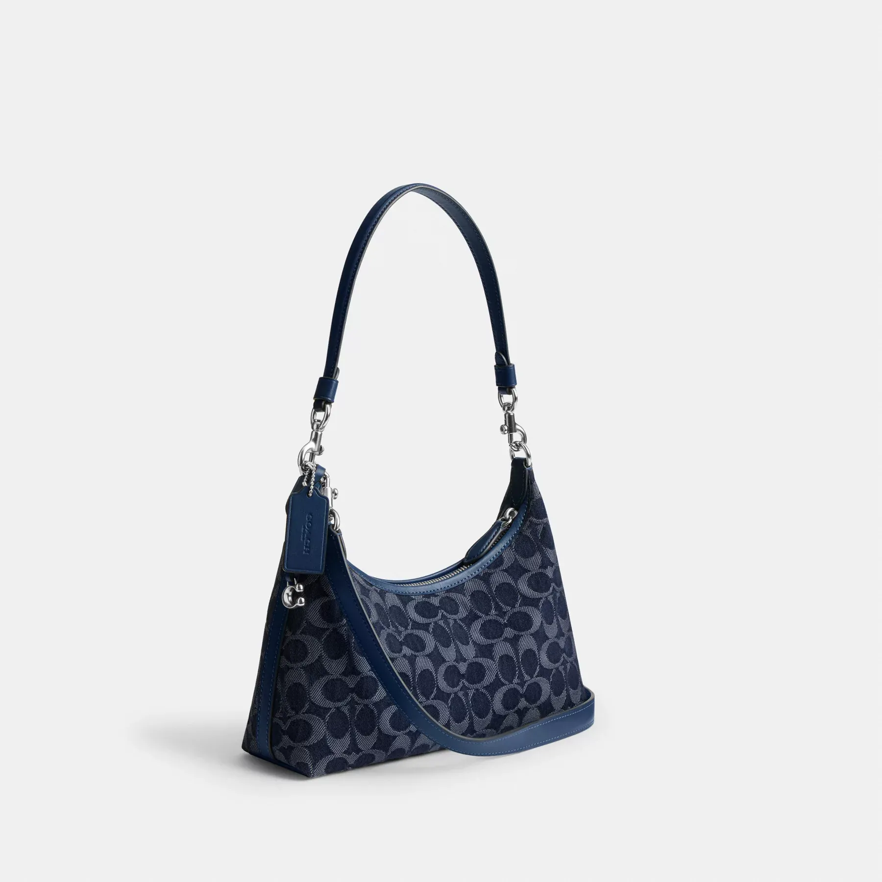 COACH Juliet Axelväska 25 I Signature Denim Deep Blue Multi