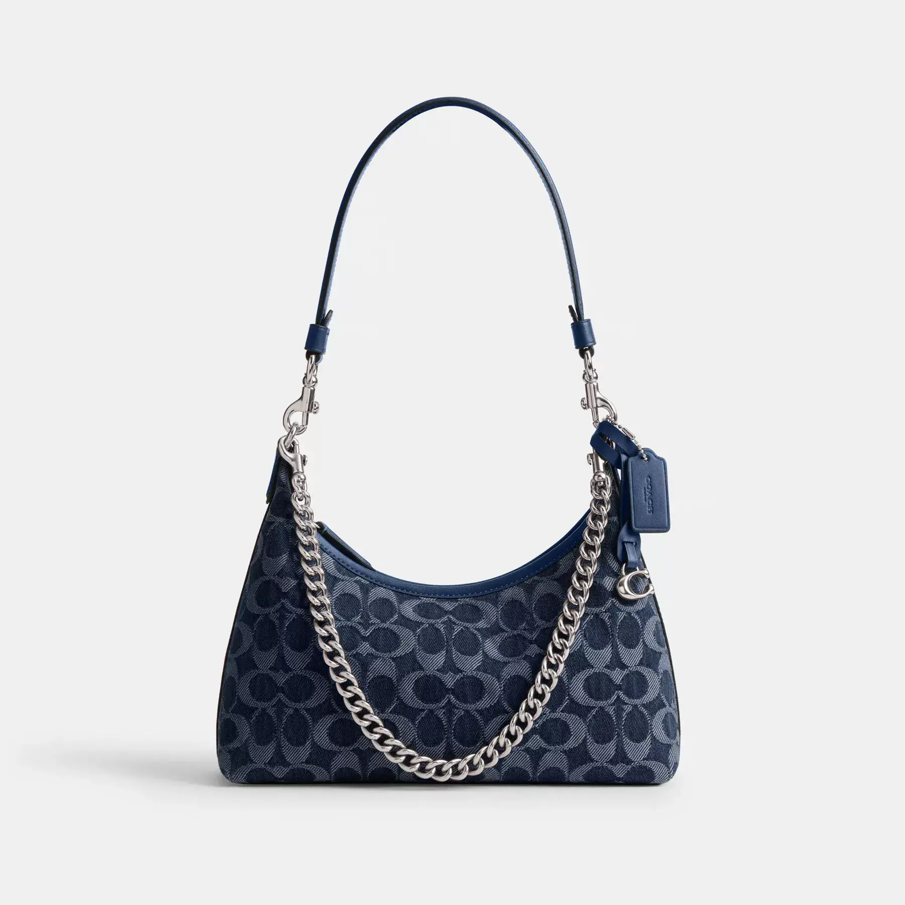 COACH Juliet Axelväska 25 I Signature Denim Deep Blue Multi