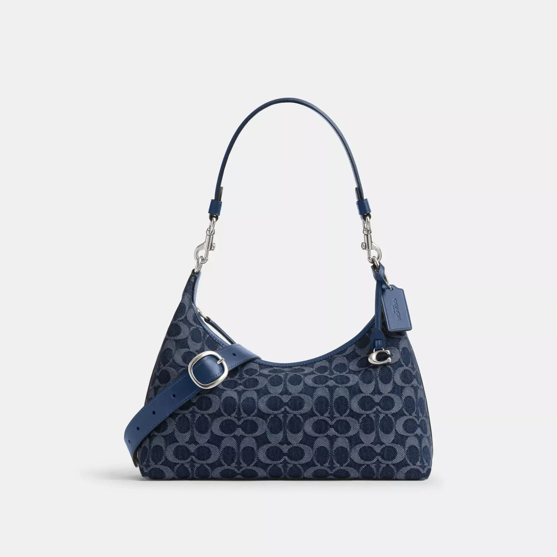 COACH Juliet Axelväska I Signature Denim Deep Blue Multi
