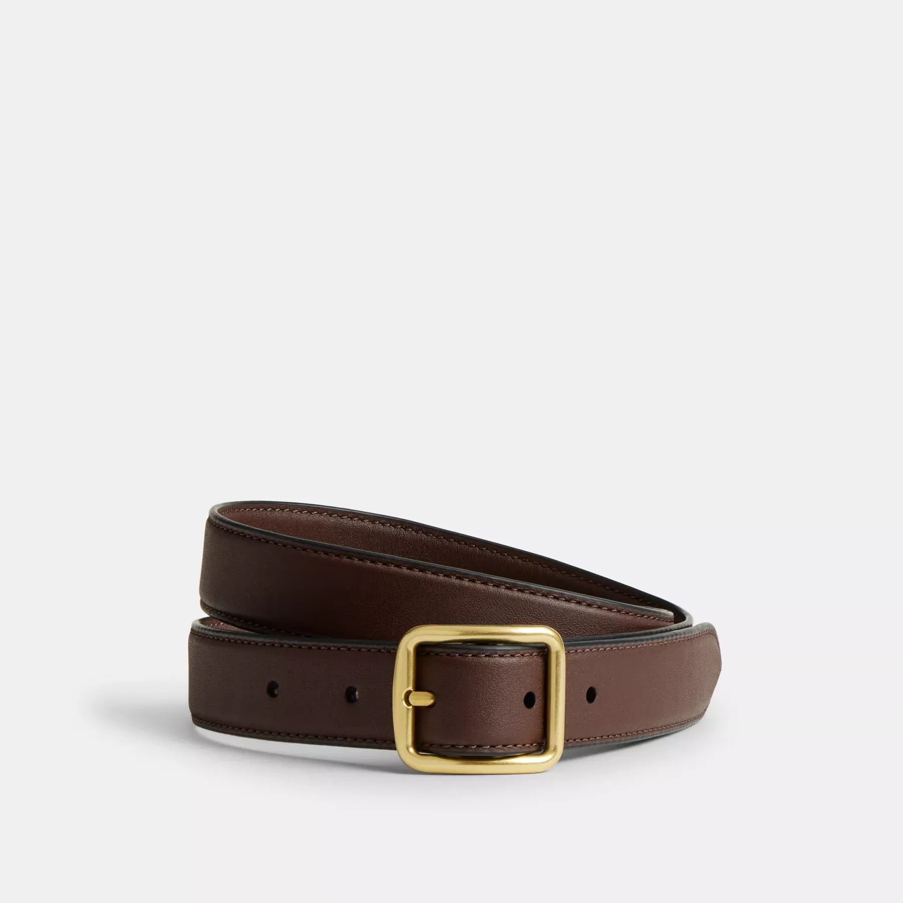 COACH Klassiskt spännebälte med höftdetalj, 25mm Lönn