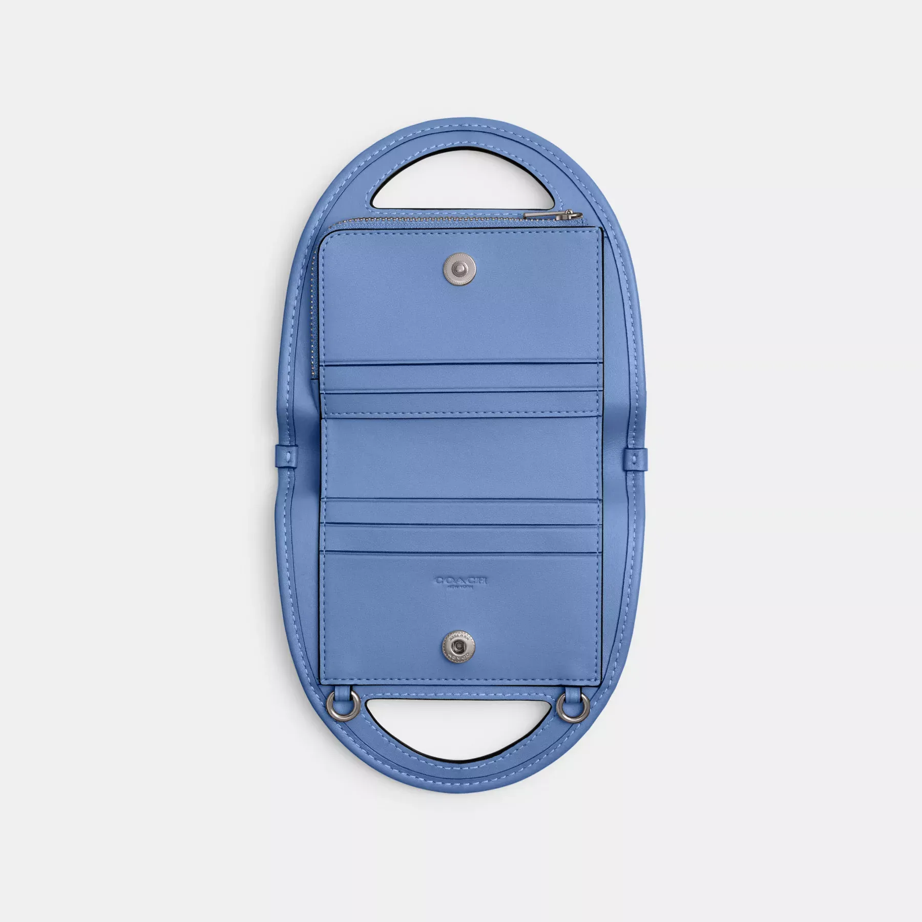 COACH Kortfodral med övre handtag Mist Blue COACH Kortfodral med övre handtag Mist Blue