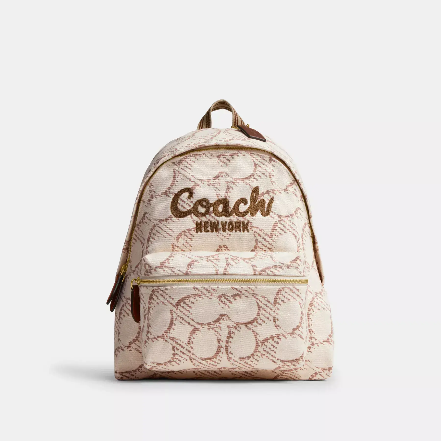 COACH Lastryggsäck med signaturduk Naturlig multi