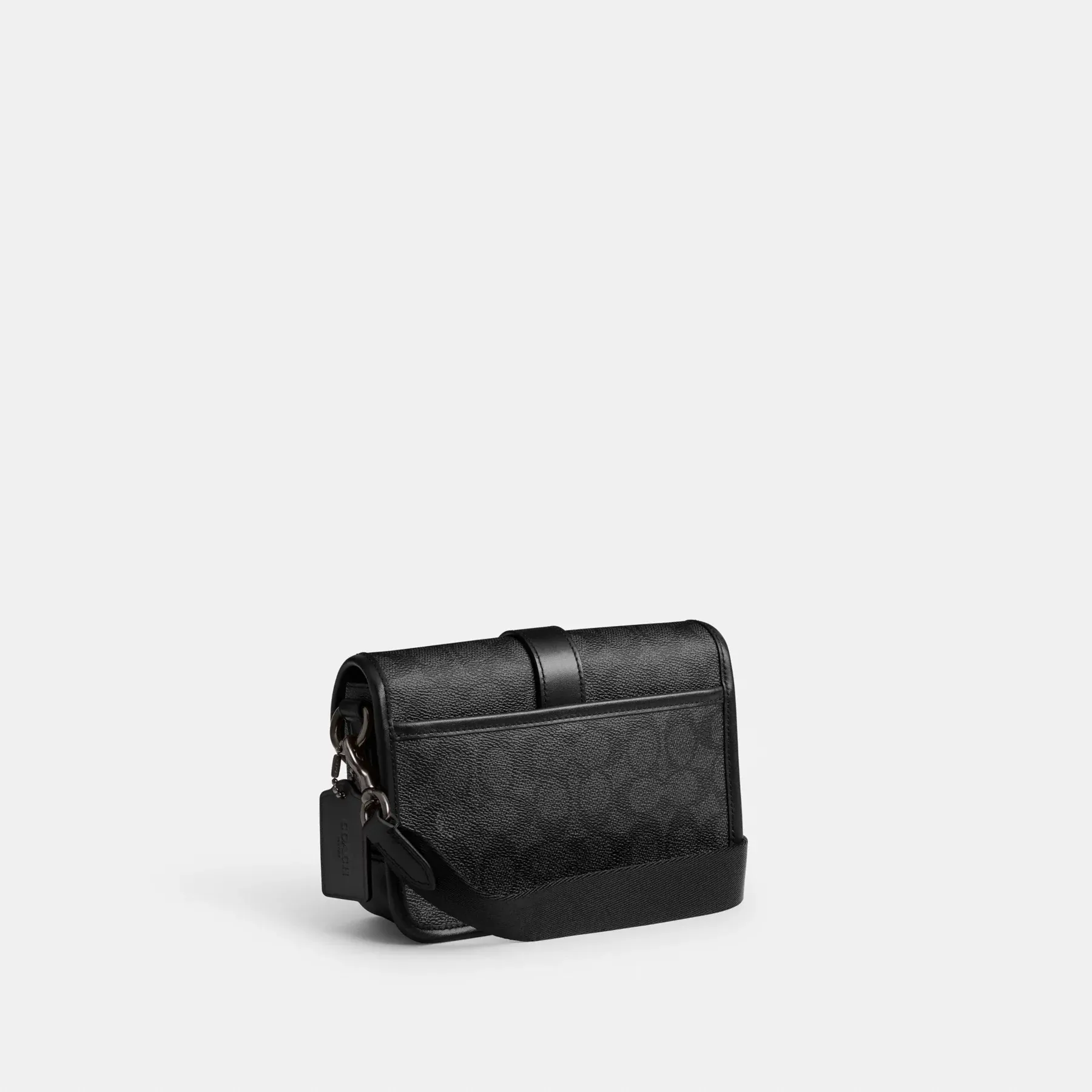 COACH League Crossbody Bag 19 I Signature Canvas Träkol signatur
