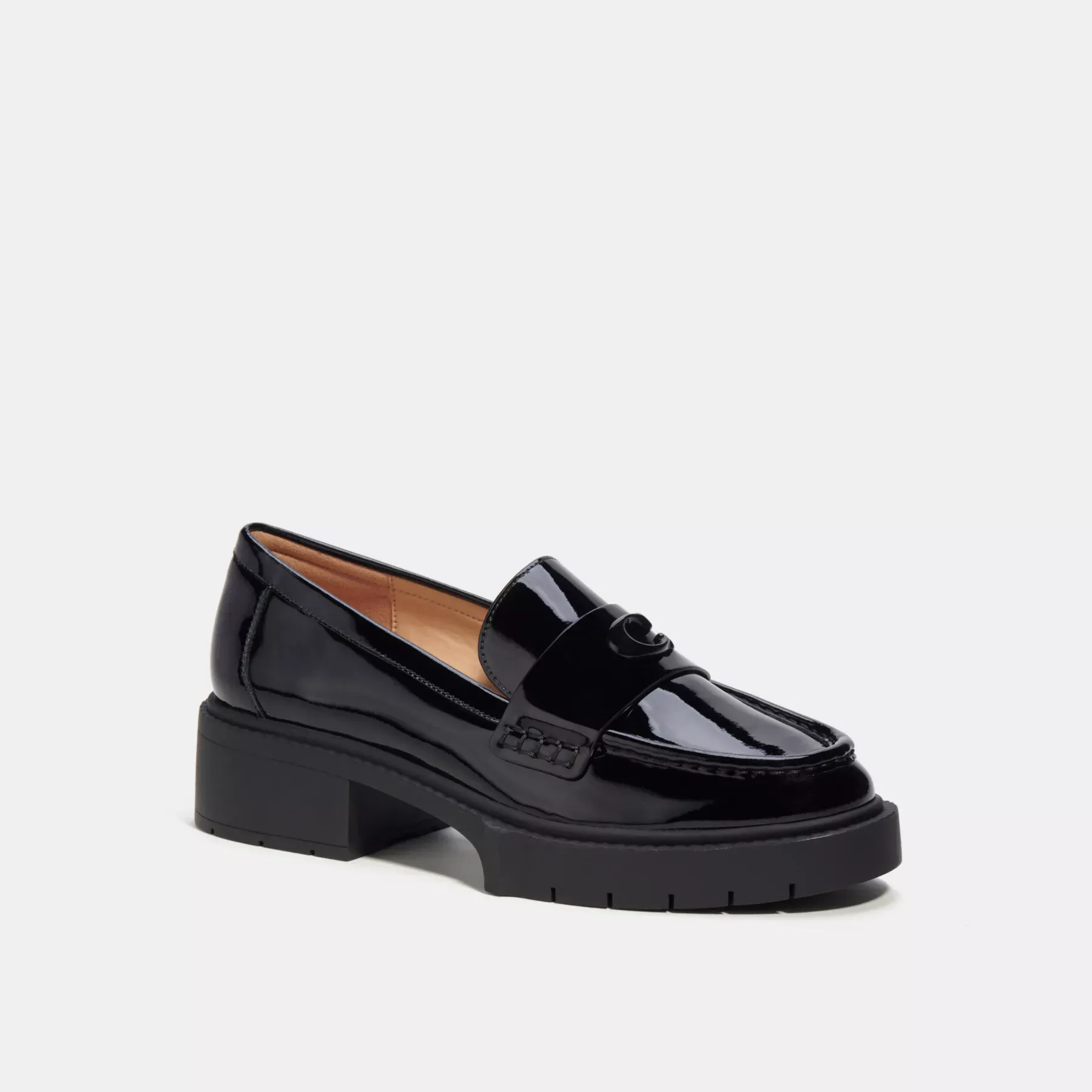 COACH Leah Loafer Svart patent COACH Leah Loafer Svart patent