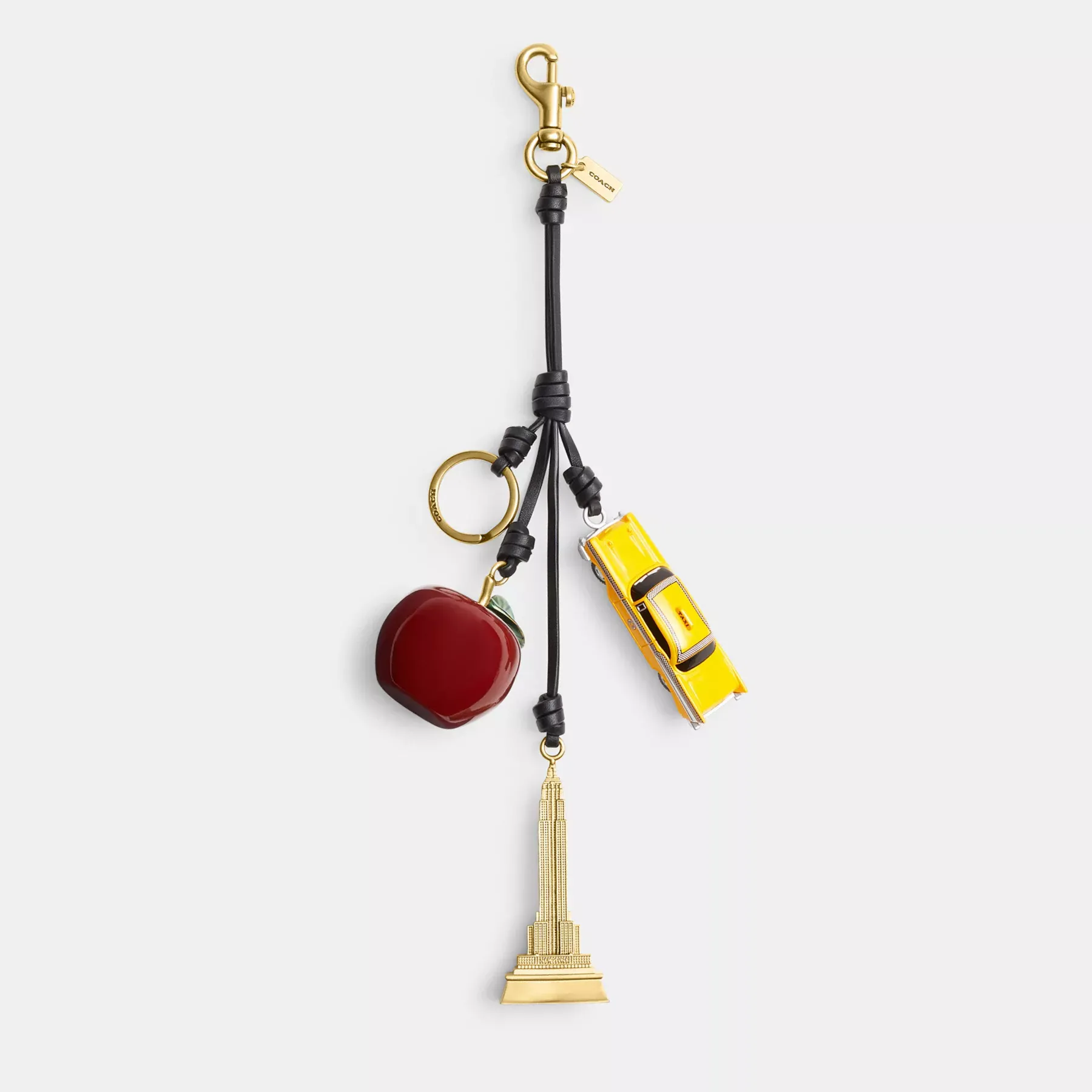 COACH Liten New York Cluster Bag Charm Mång