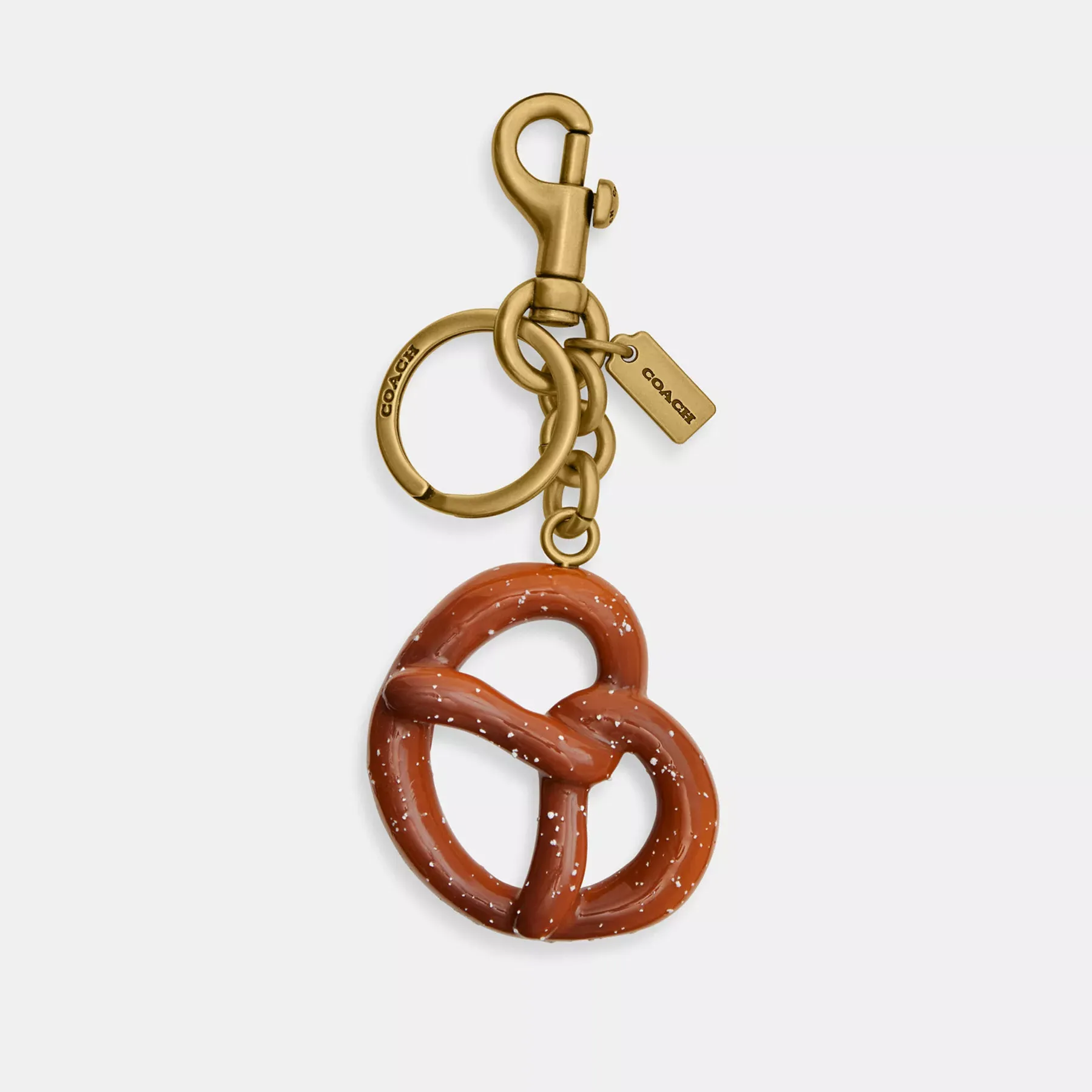 COACH Liten Pretzel Bag Charm Mång