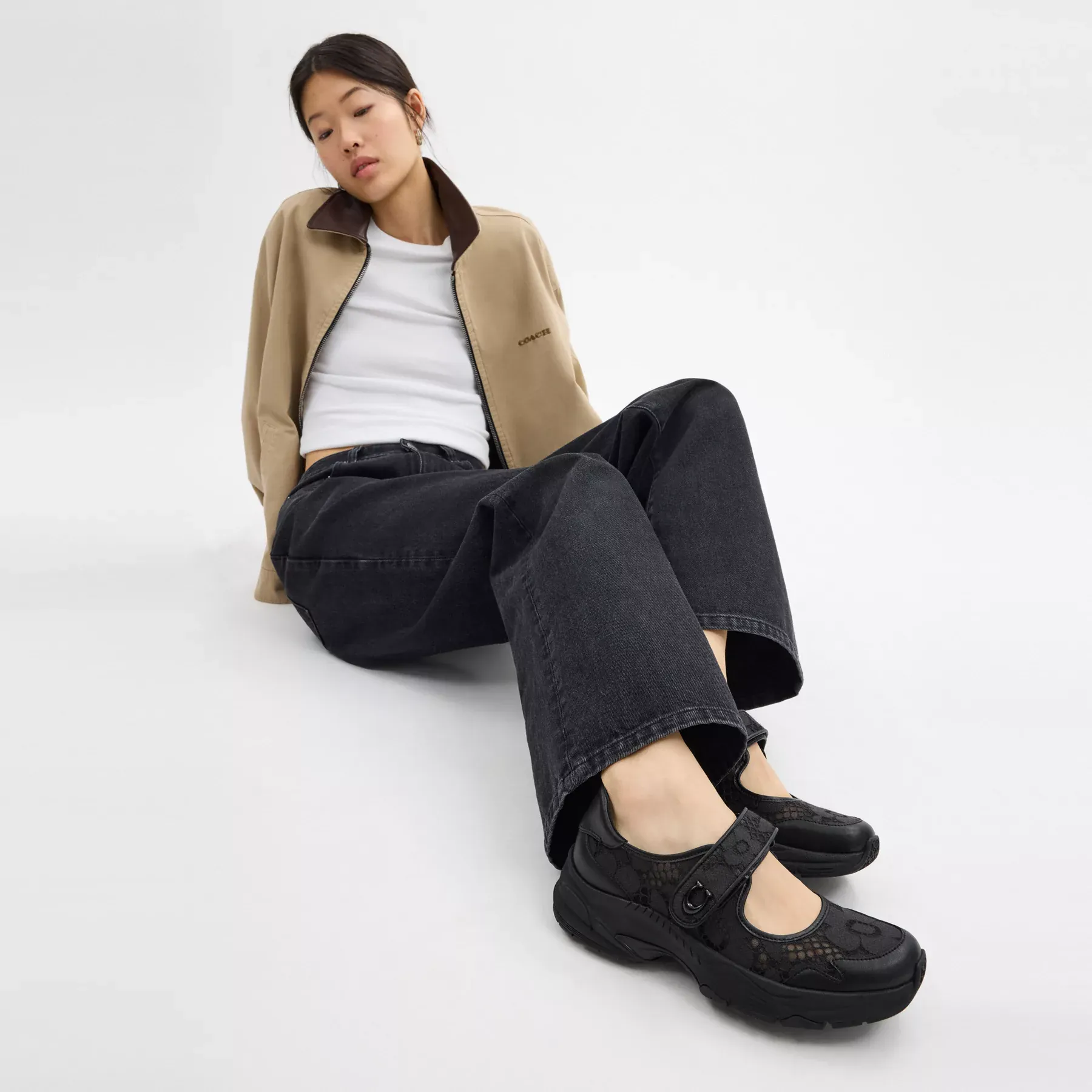COACH Mary Jane Sneaker Svart COACH Mary Jane Sneaker Svart