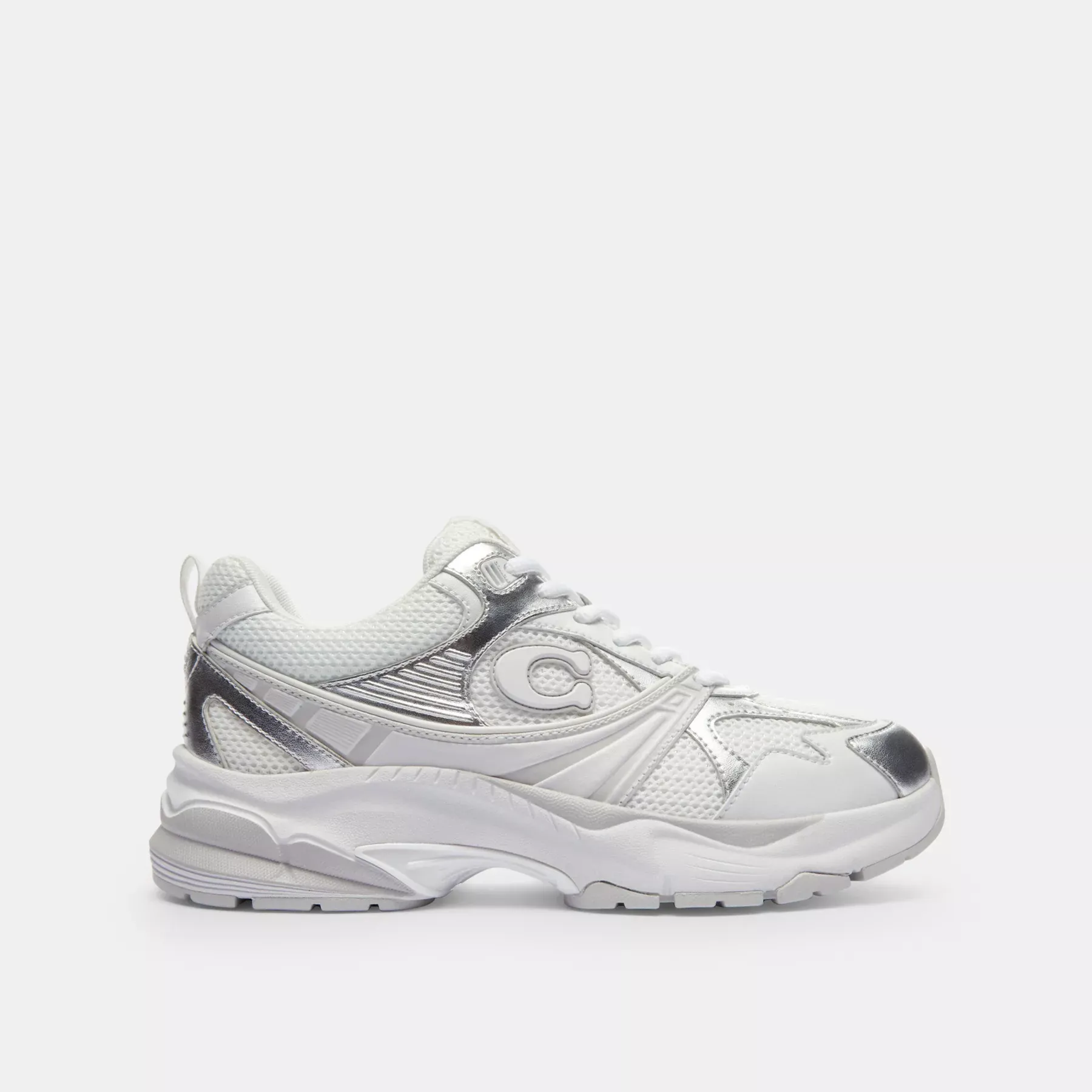 COACH Mesh Sneaker Ljusgrå/Optikvit