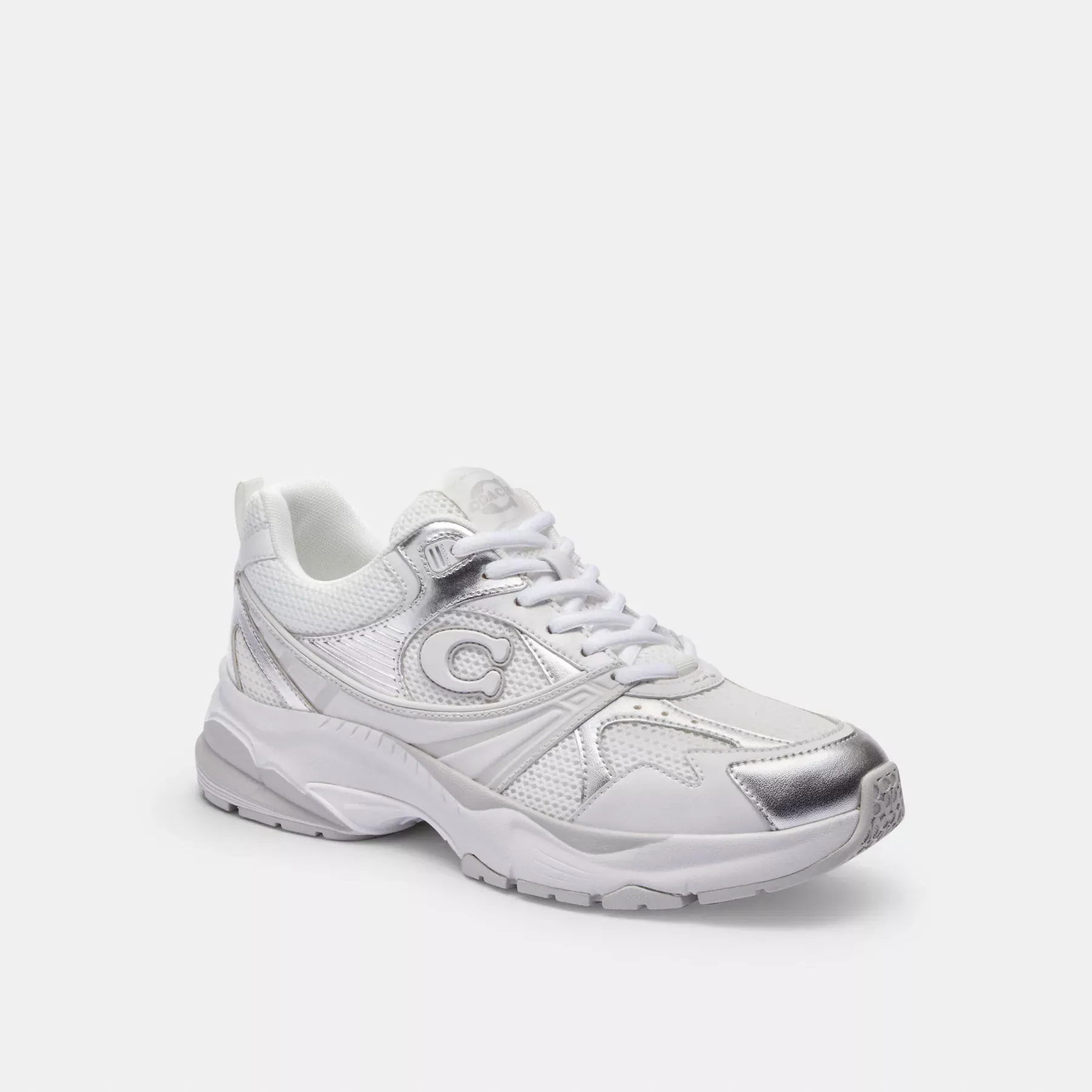 COACH Mesh Sneaker Ljusgrå/Optikvit