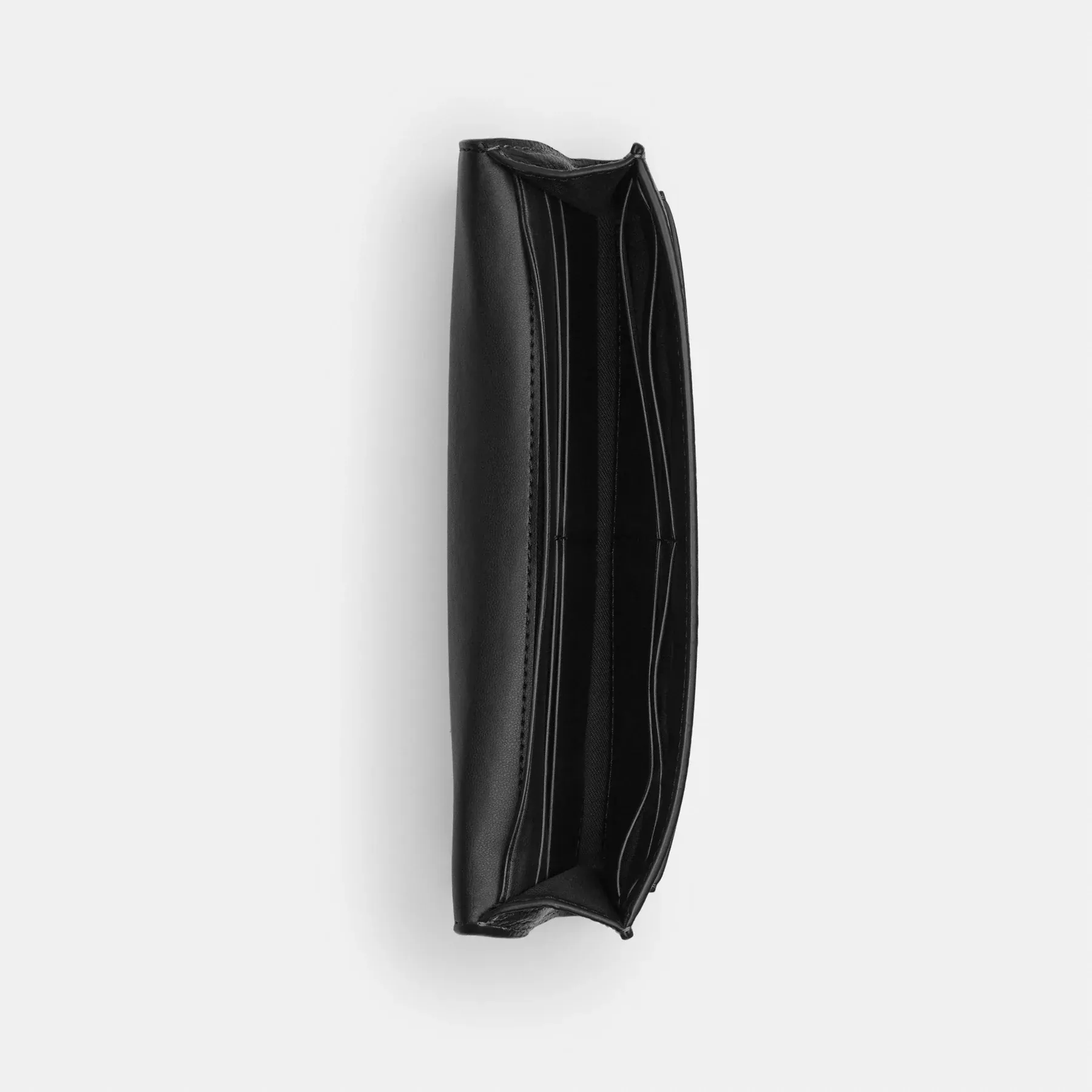 COACH Mila Long Flap Wallet Svart COACH Mila Long Flap Wallet Svart