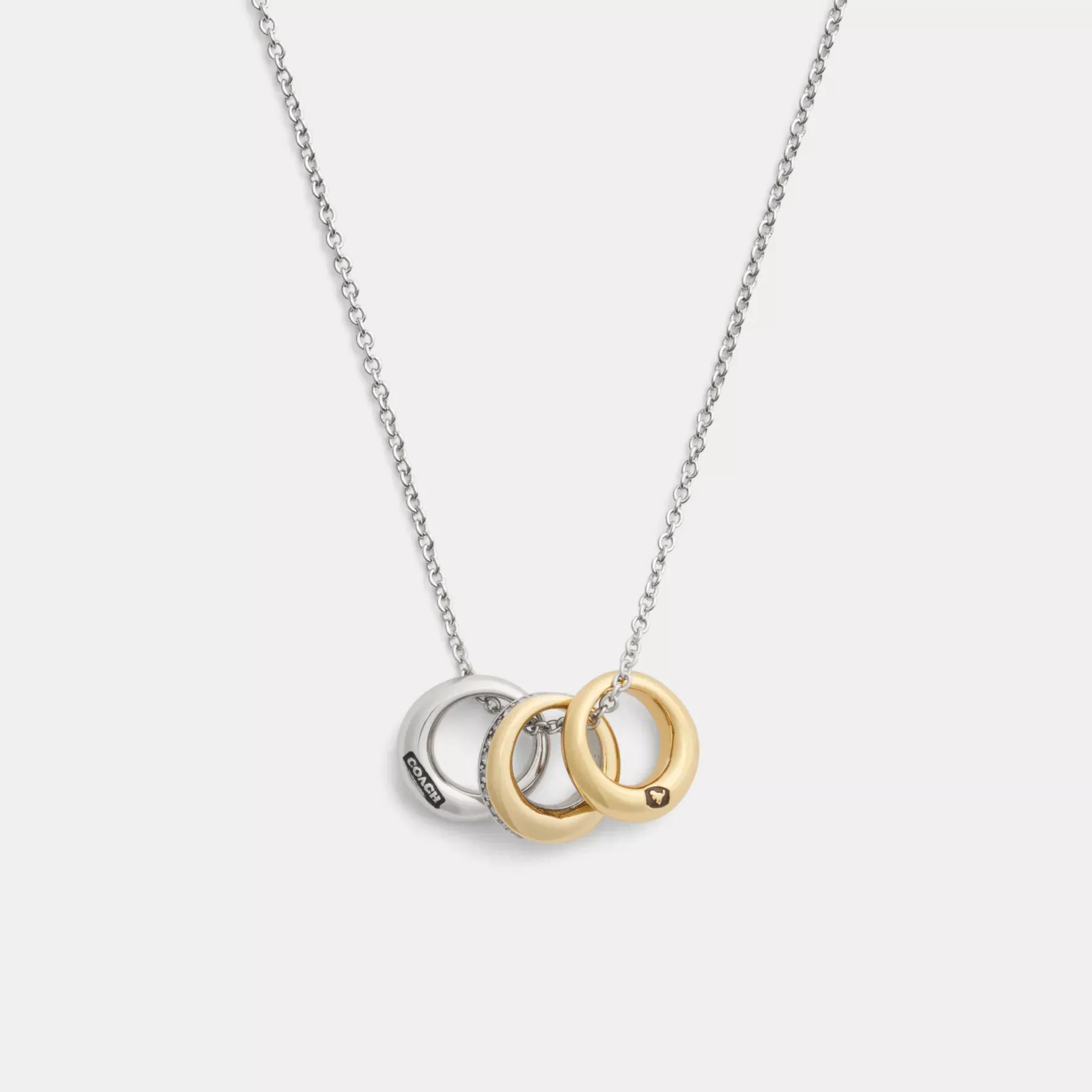COACH Mixed Metals Rondell Halsband Guld/Silver