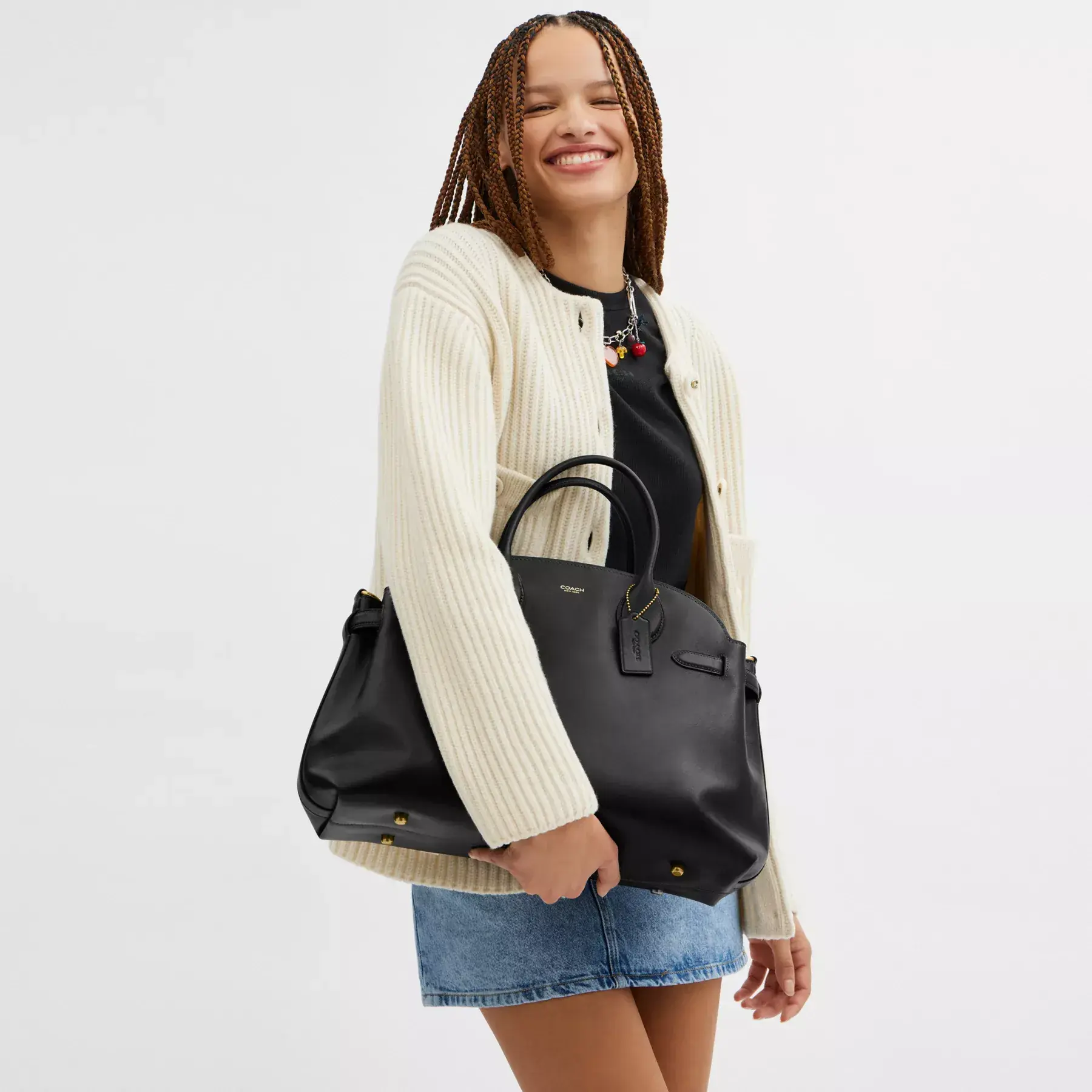 COACH Mjuk Empire Carryall Bag 40 Svart COACH Mjuk Empire Carryall Bag 40 Svart
