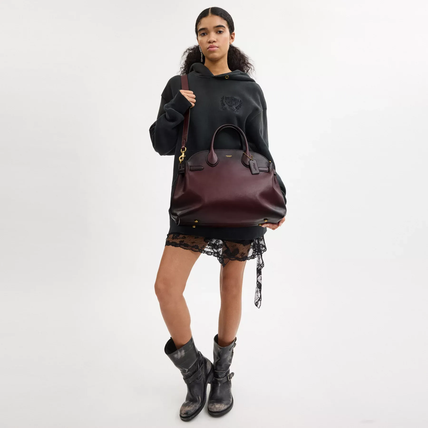 COACH Mjuk Empire Carryall Bag 40 Merlot COACH Mjuk Empire Carryall Bag 40 Merlot