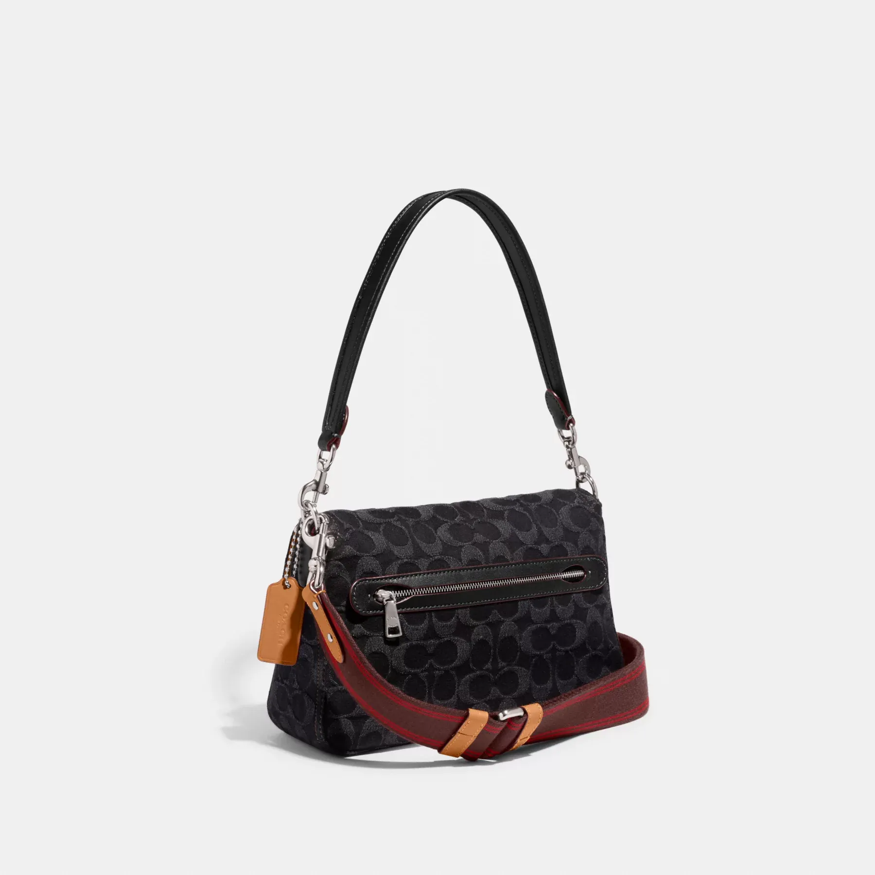 coach Mjuk Tabby Axelvaska I Signature Denim CG094LHDRJ 1 - COACH Mjuk Tabby Axelv&auml;ska I Signature Denim Svart denim