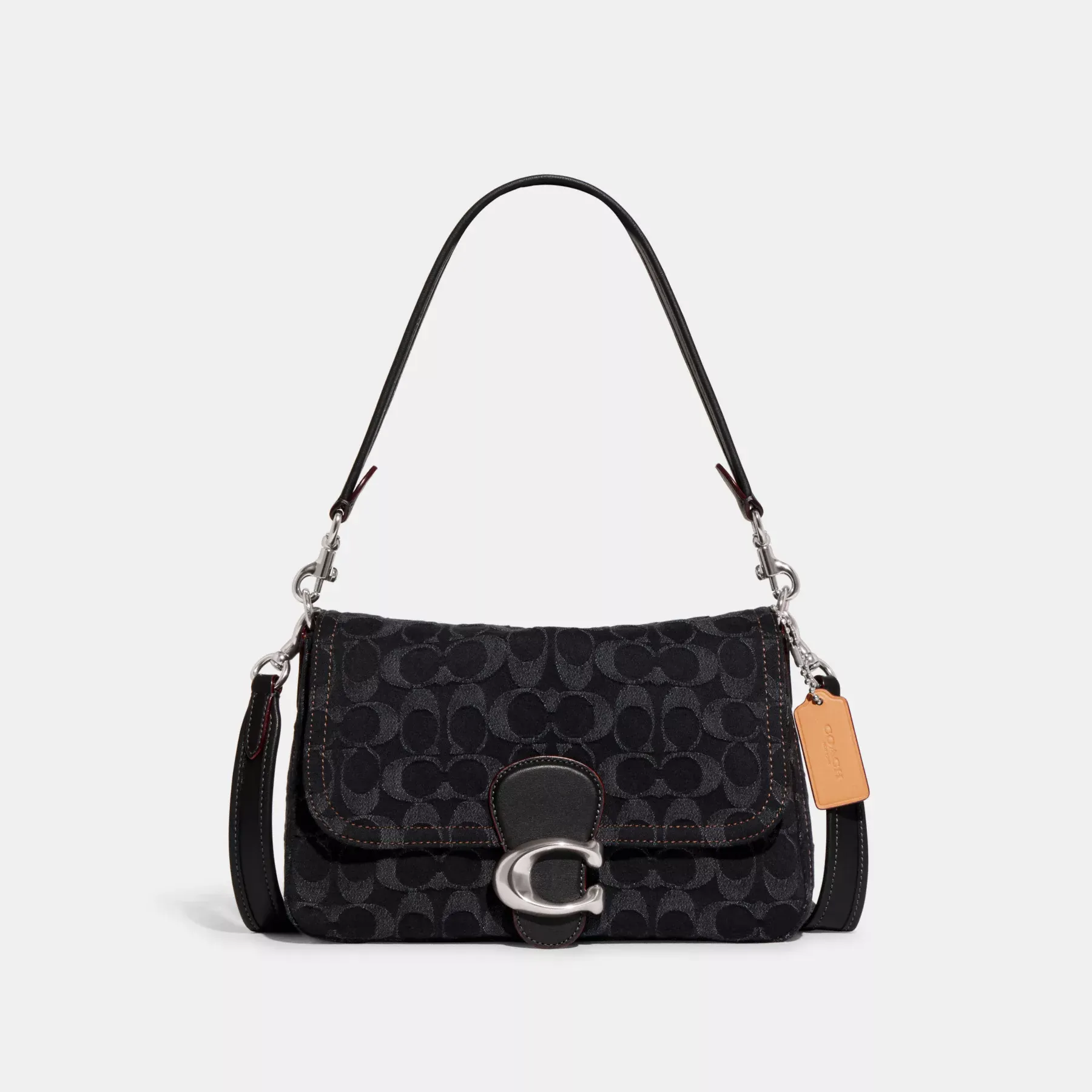 coach Mjuk Tabby Axelvaska I Signature Denim CG094LHDRJ - COACH Mjuk Tabby Axelv&auml;ska I Signature Denim Svart denim