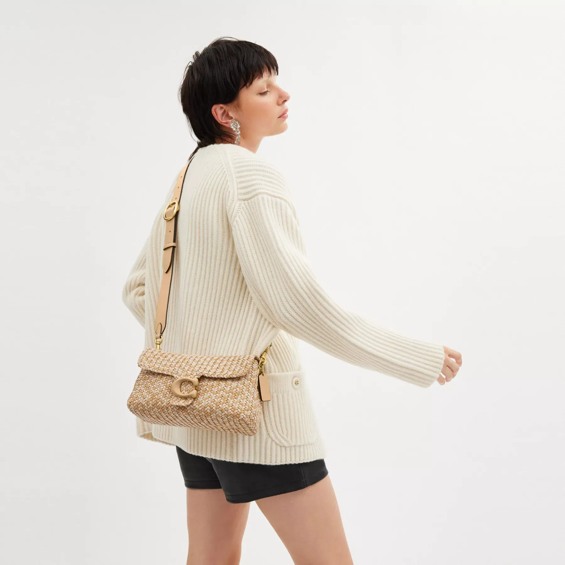 COACH Mjuk Tabby axelväska Tan/Ivory COACH Mjuk Tabby axelväska Tan/Ivory