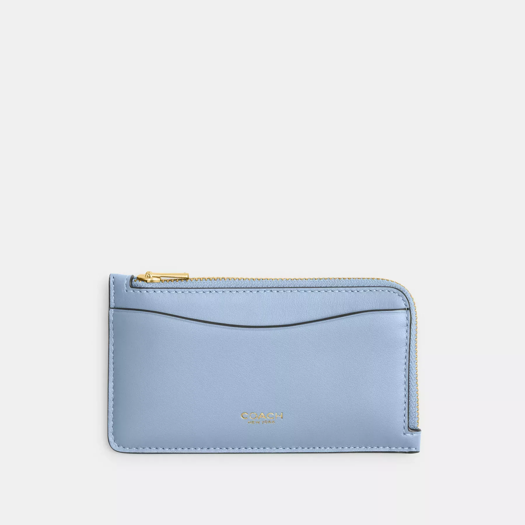COACH New York Zip Card-fodral Blåklocka COACH New York Zip Card-fodral Blåklocka