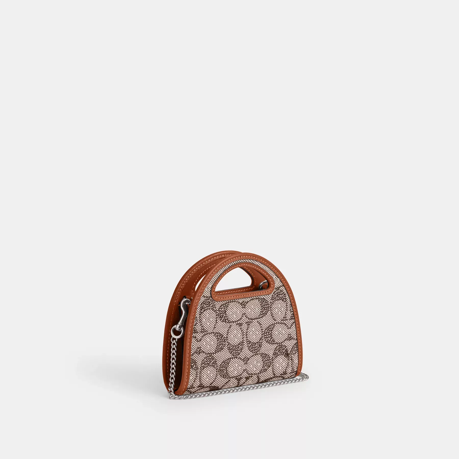 COACH Översta handtagskortfodral i kristallsignatur jacquard Brunnerad bärnsten COACH Översta handtagskortfodral i kristallsignatur jacquard Brunnerad bärnsten