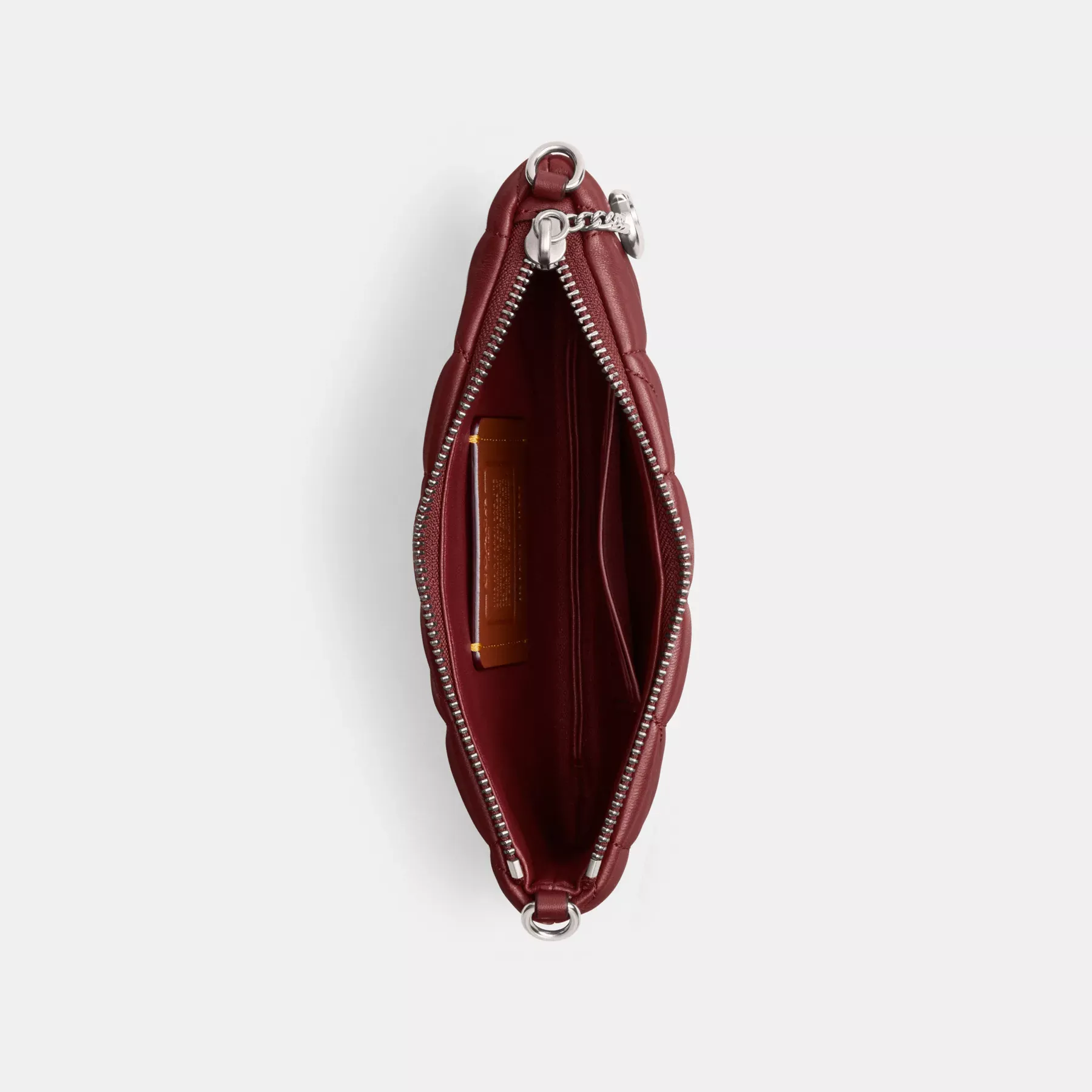 COACH Påse Väska Med Kuddquiltning Mörk Ruby COACH Påse Väska Med Kuddquiltning Mörk Ruby