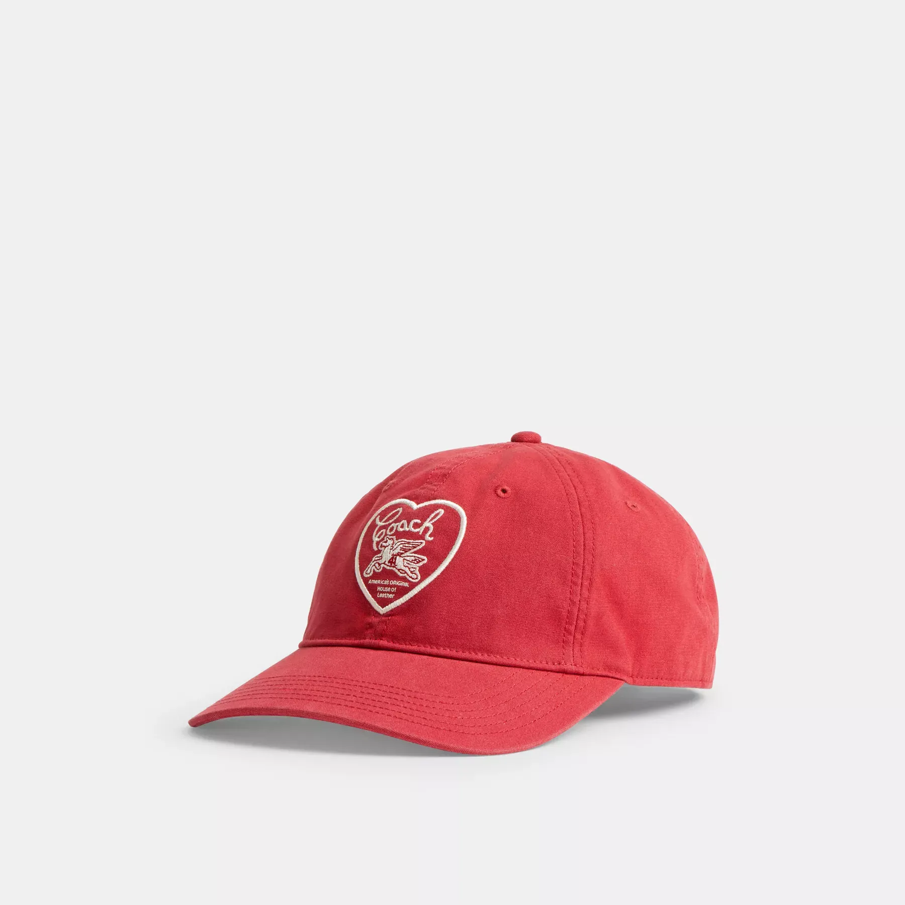 COACH Pegasus Print Baseball Hat Röd/krita COACH Pegasus Print Baseball Hat Röd/krita