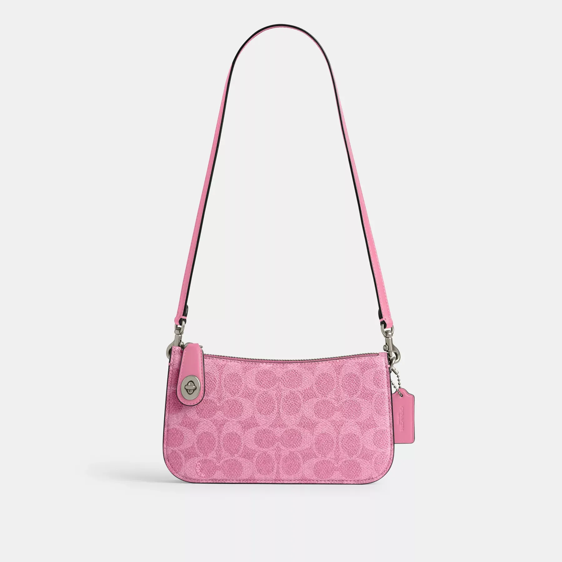 COACH Penn Axelväska I Signature Canvas Levande rosa COACH Penn Axelväska I Signature Canvas Levande rosa