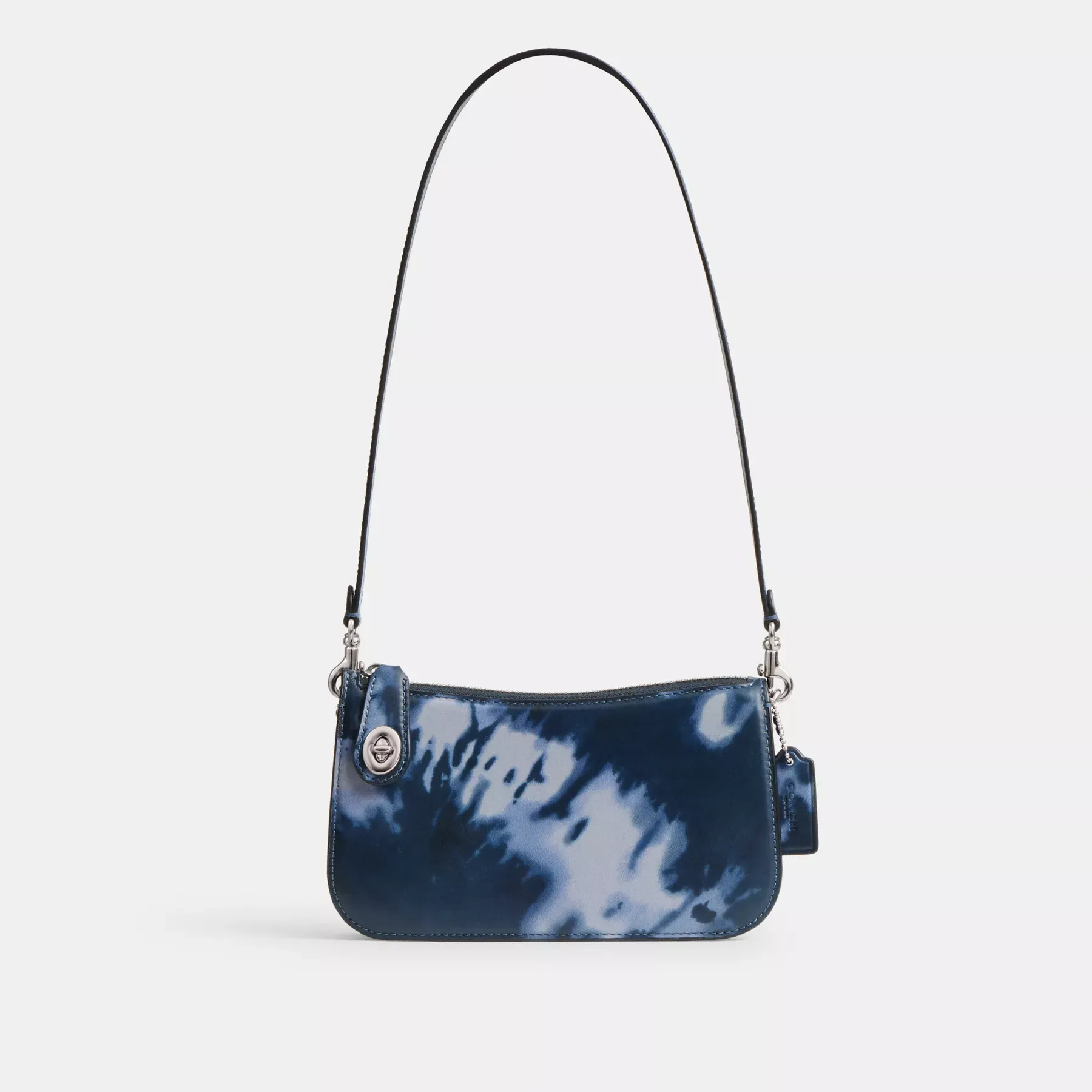 COACH Penn Axelväska Med Tie-Dye Print Midnight Navy