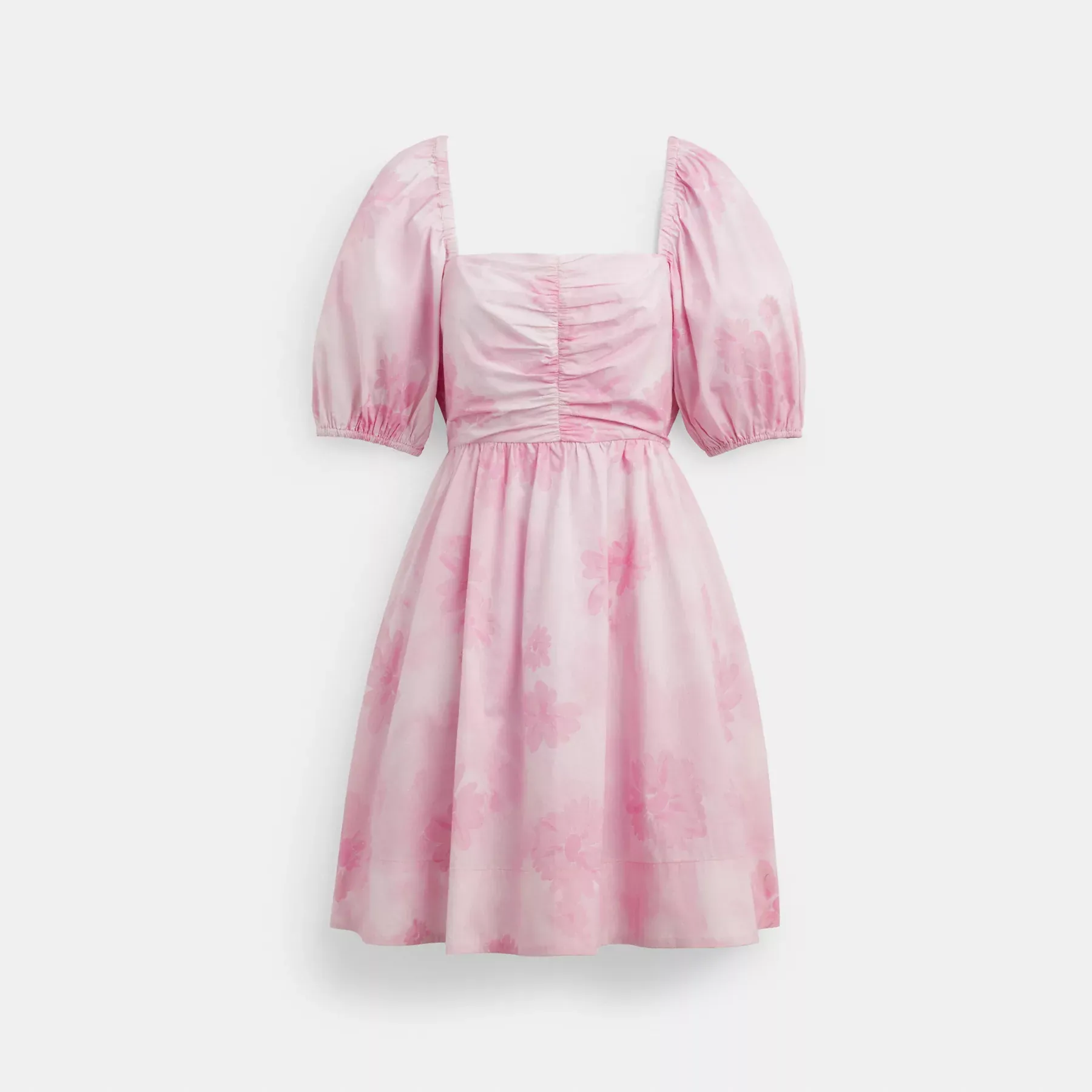 COACH Puffärmad miniklänning Rosa