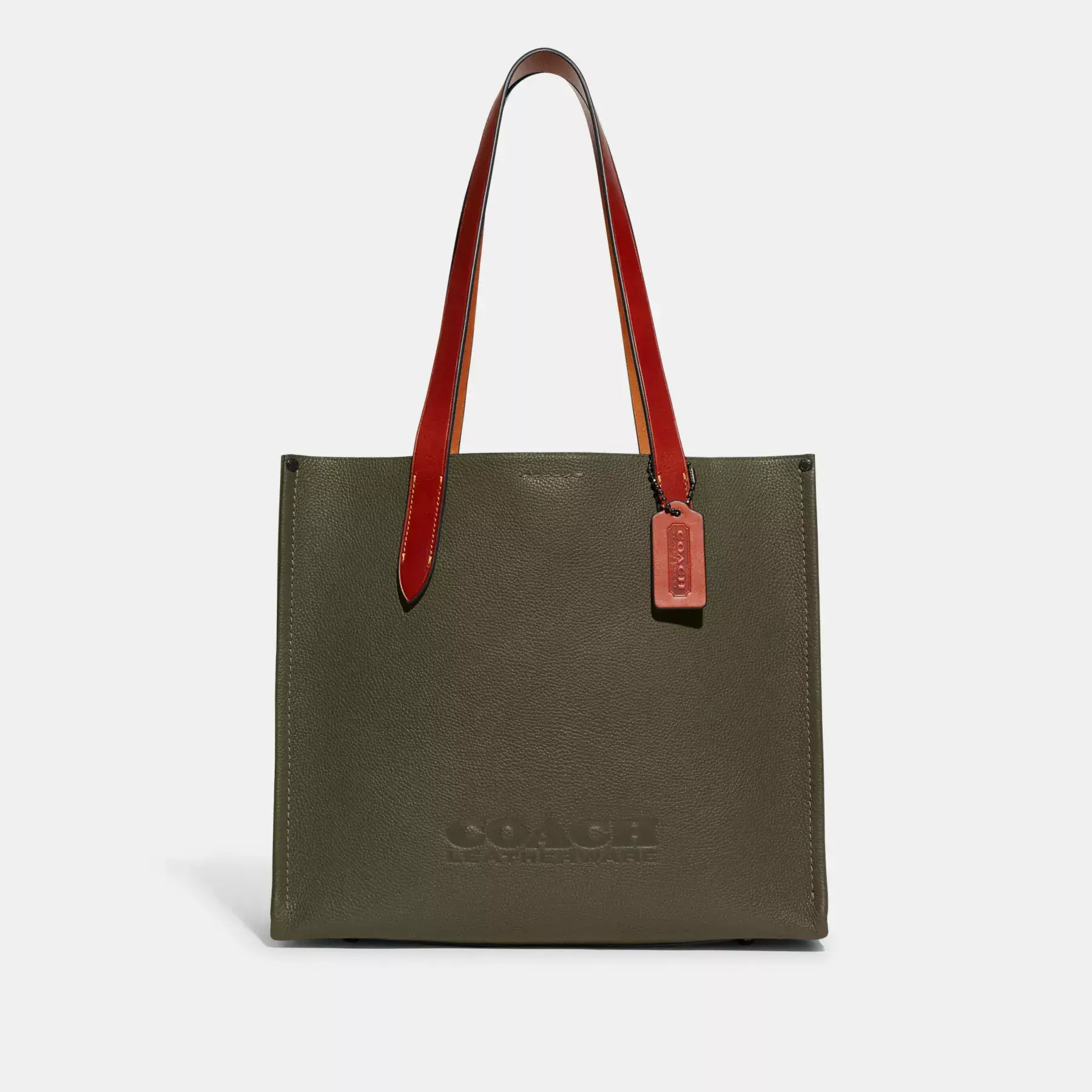 COACH Relay Tote 34 Army Green COACH Relay Tote 34 Army Green