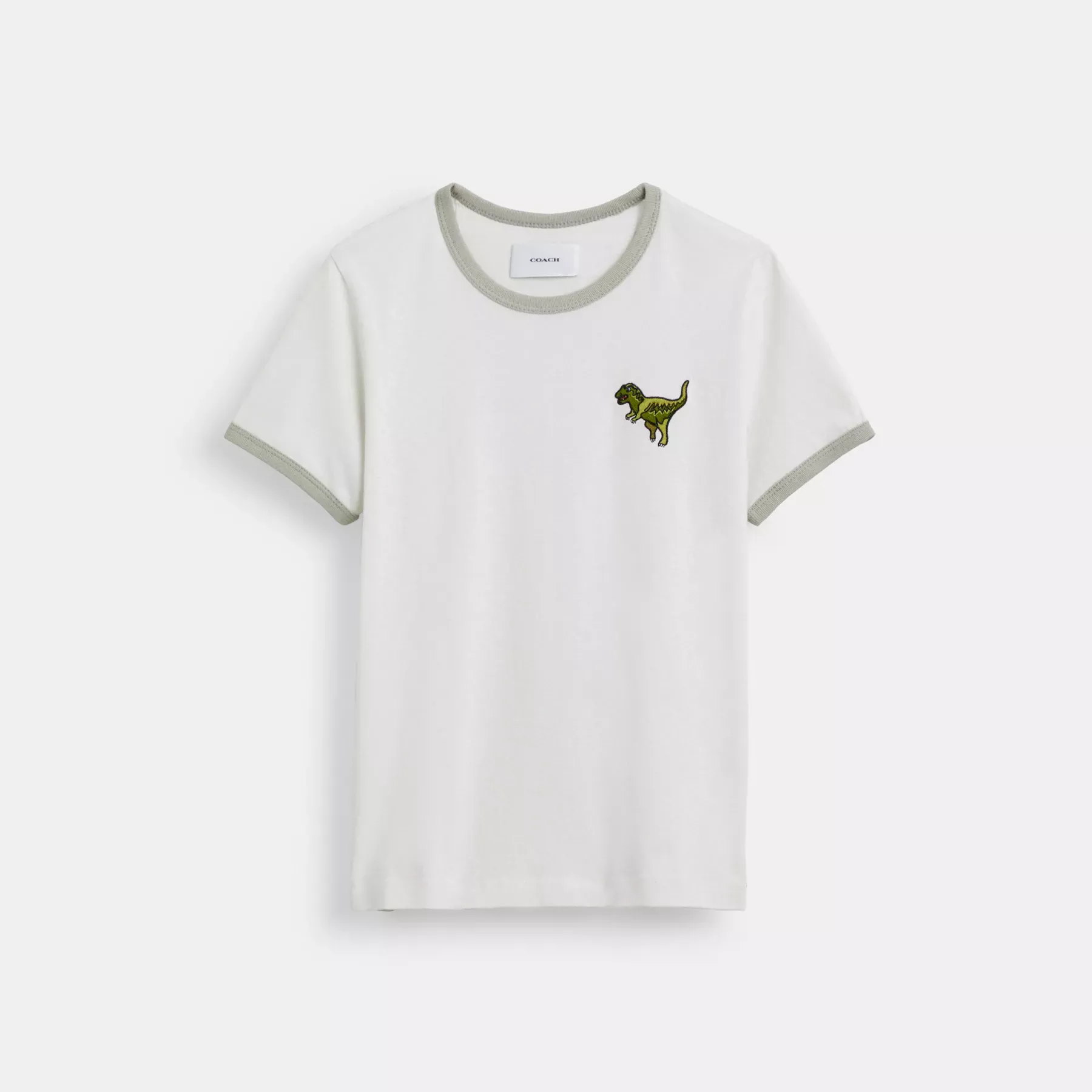 COACH Rexy Ringer T-shirt Ljusgrå COACH Rexy Ringer T-shirt Ljusgrå