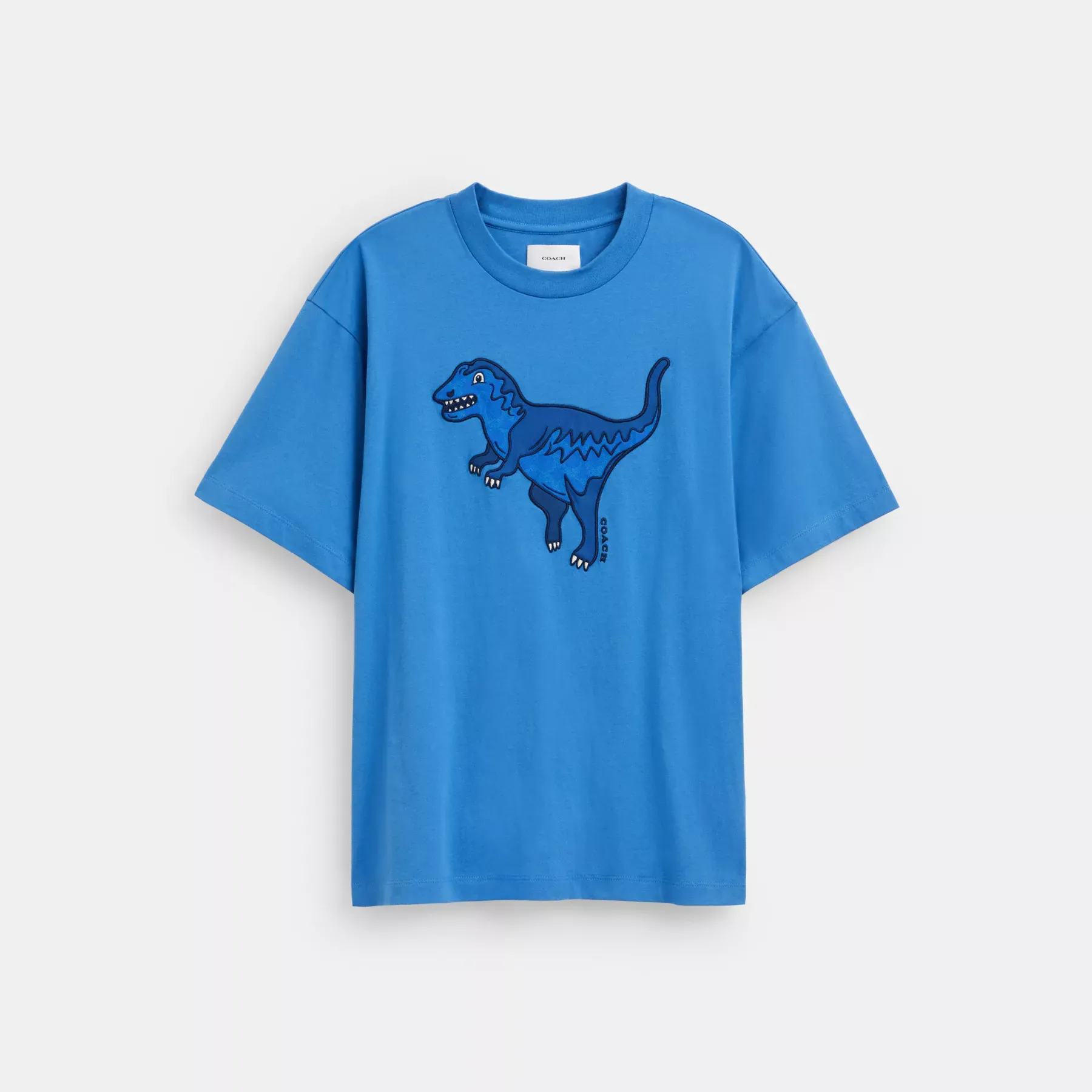 COACH Rexy T-shirt i ekologisk bomull Blå